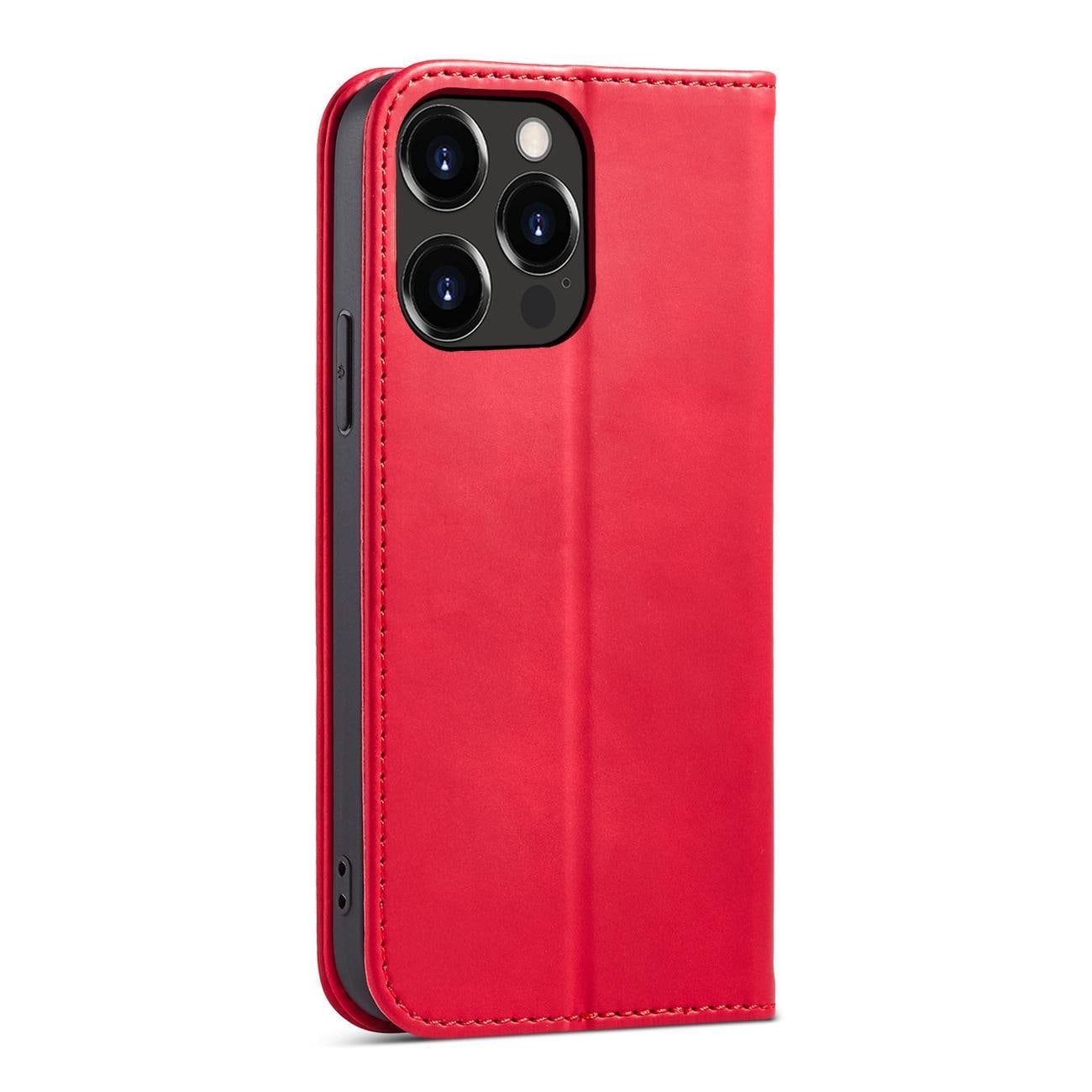 Magnet Fancy Case tapauksessa iPhone 14 Pro flip kansi lompakko jalusta punainen
