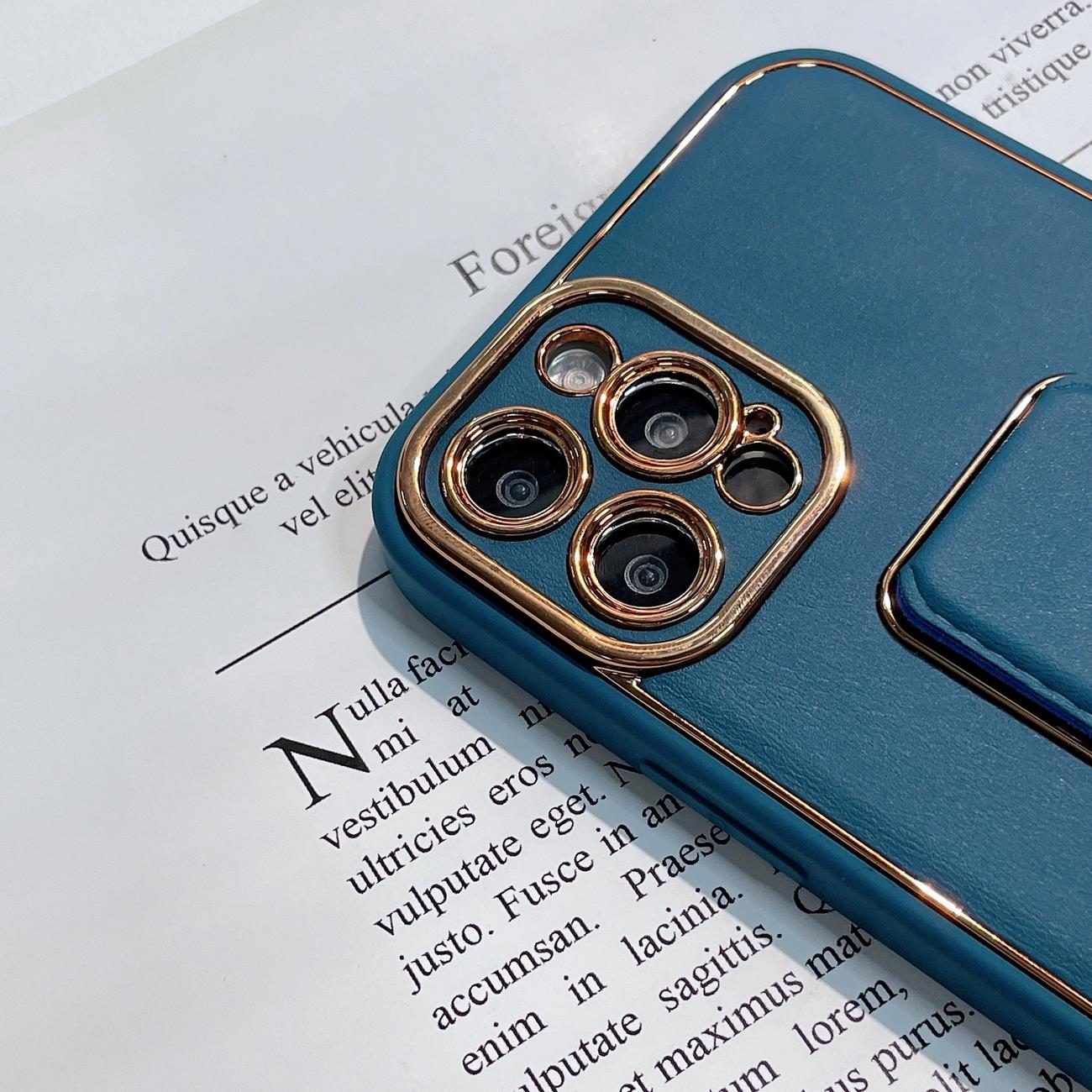 Uusi Kickstand Case tapauksessa iPhone 13 Pro jalustalla vaaleanpunainen