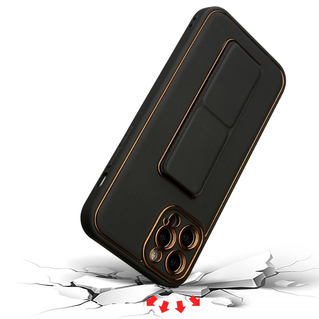 Uusi Kickstand Case tapauksessa iPhone 13 Pro jalustalla vaaleanpunainen