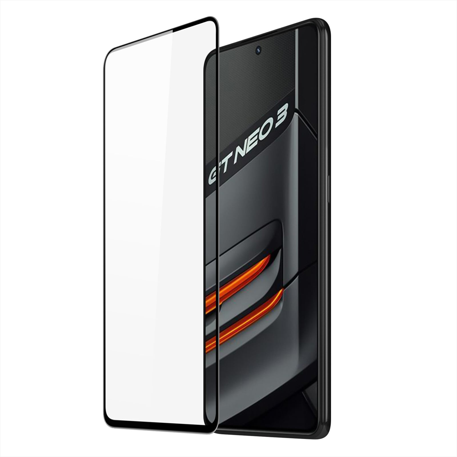 Dux Ducis 9D karkaistu lasi näytönsuoja Realme GT Neo 3 9H mustalla kehyksellä