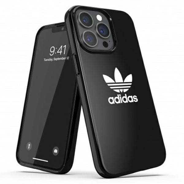 Adidas tai SnapCase Trefoil tapauksessa iPhone 13 Pro Max - musta - musta