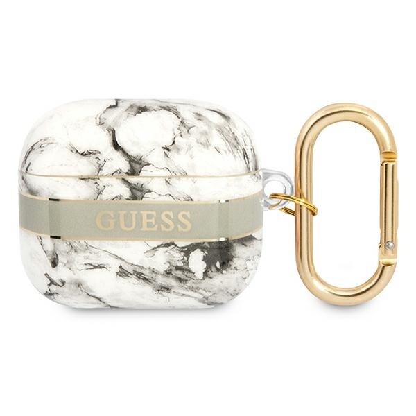 Guess GUA3HCHMAG AirPods 3:n suojus harmaa/harmaa Marble Strap Collection -mallisto