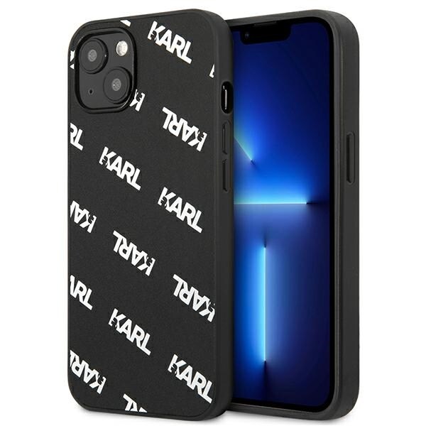 Karl Lagerfeld Allover Case for iPhone 13 mini - Musta
