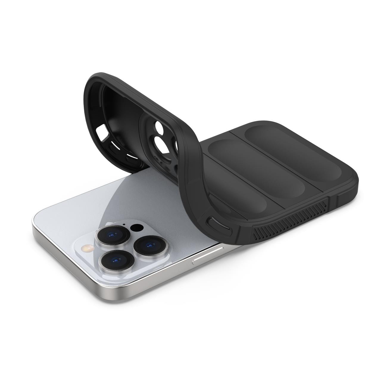 Magic Shield Kotelo iPhone 13 Pro Max joustava panssaroitu tummansininen