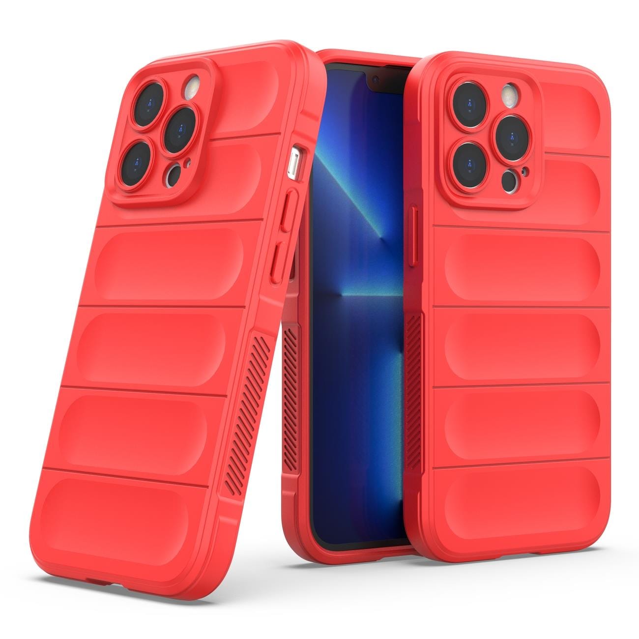 Magic Shield Kotelo iPhone 13 Pro Max joustava panssaroitu kansi punainen