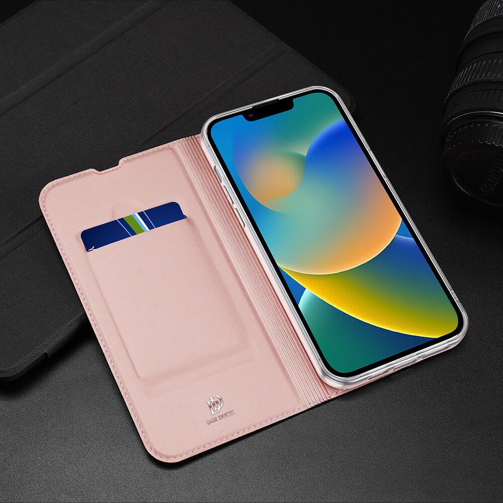 Dux Ducis Skin Pro Holster Flip Cover for iPhone 14 Plus musta