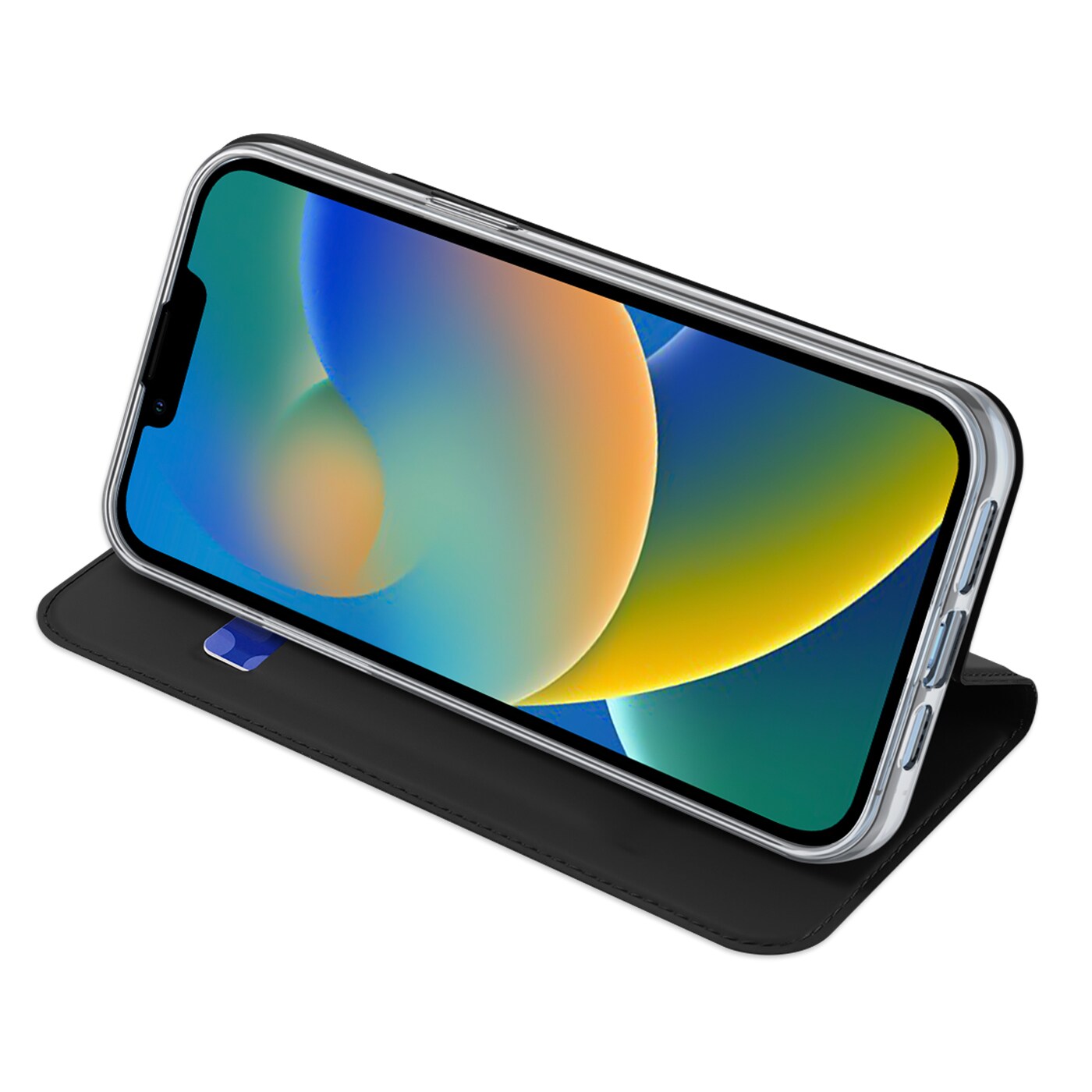 Dux Ducis Skin Pro Holster Flip Cover for iPhone 14 Plus musta