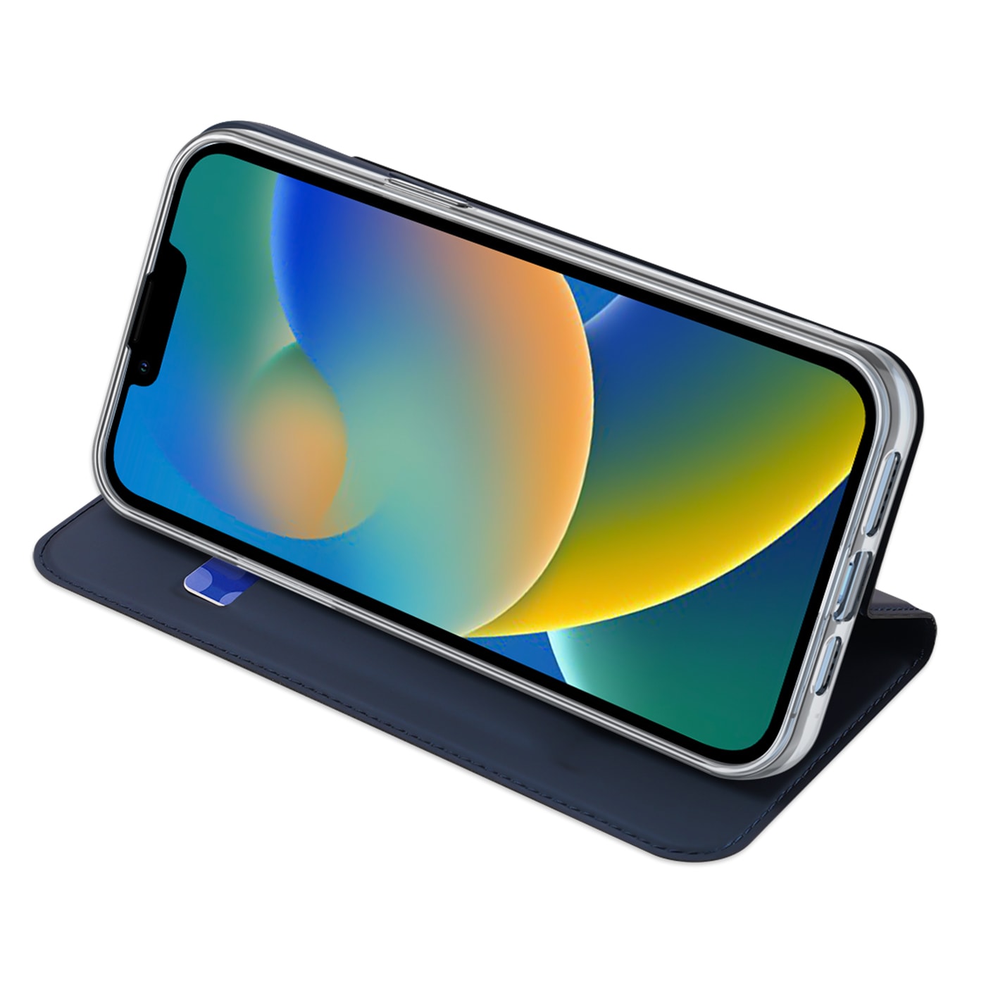 Dux Ducis Skin Pro Holster Flip Cover for iPhone 14 Plus sininen