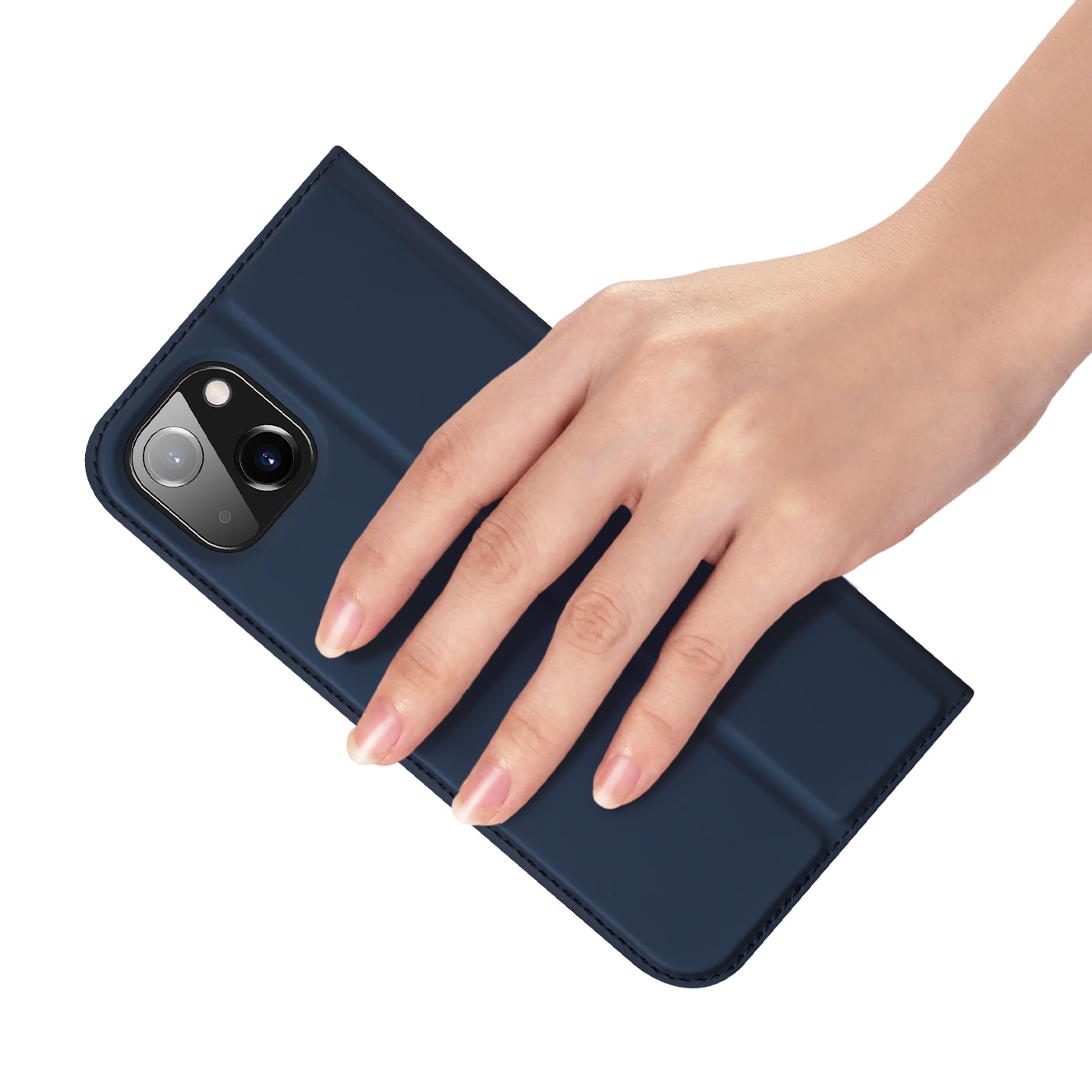 Dux Ducis Skin Pro Holster Flip Cover for iPhone 14 Plus sininen