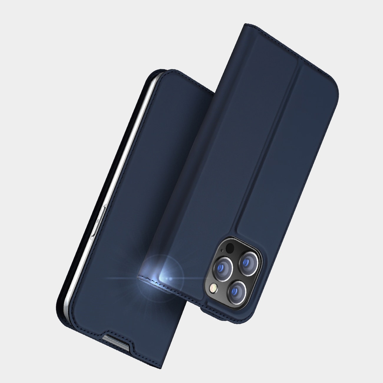 Dux Ducis Skin Pro Holster Flip Cover for iPhone 14 Pro kultainen