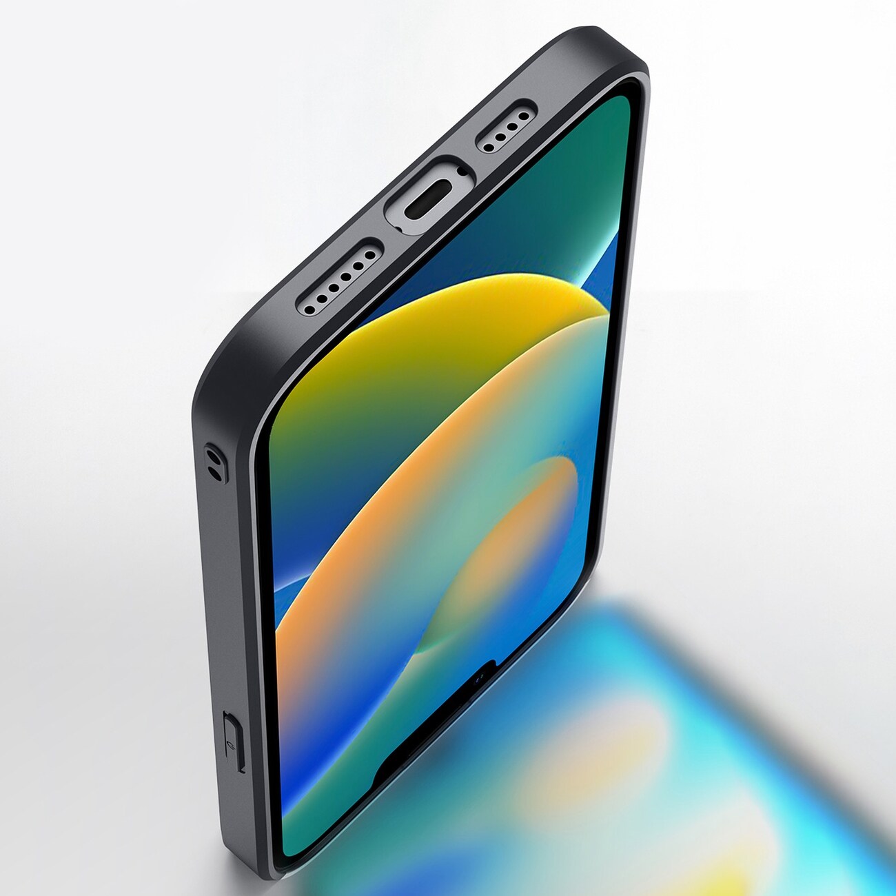 Dux Ducis Fino kotelo kansi nylon peitetty iPhone 14 Plus musta