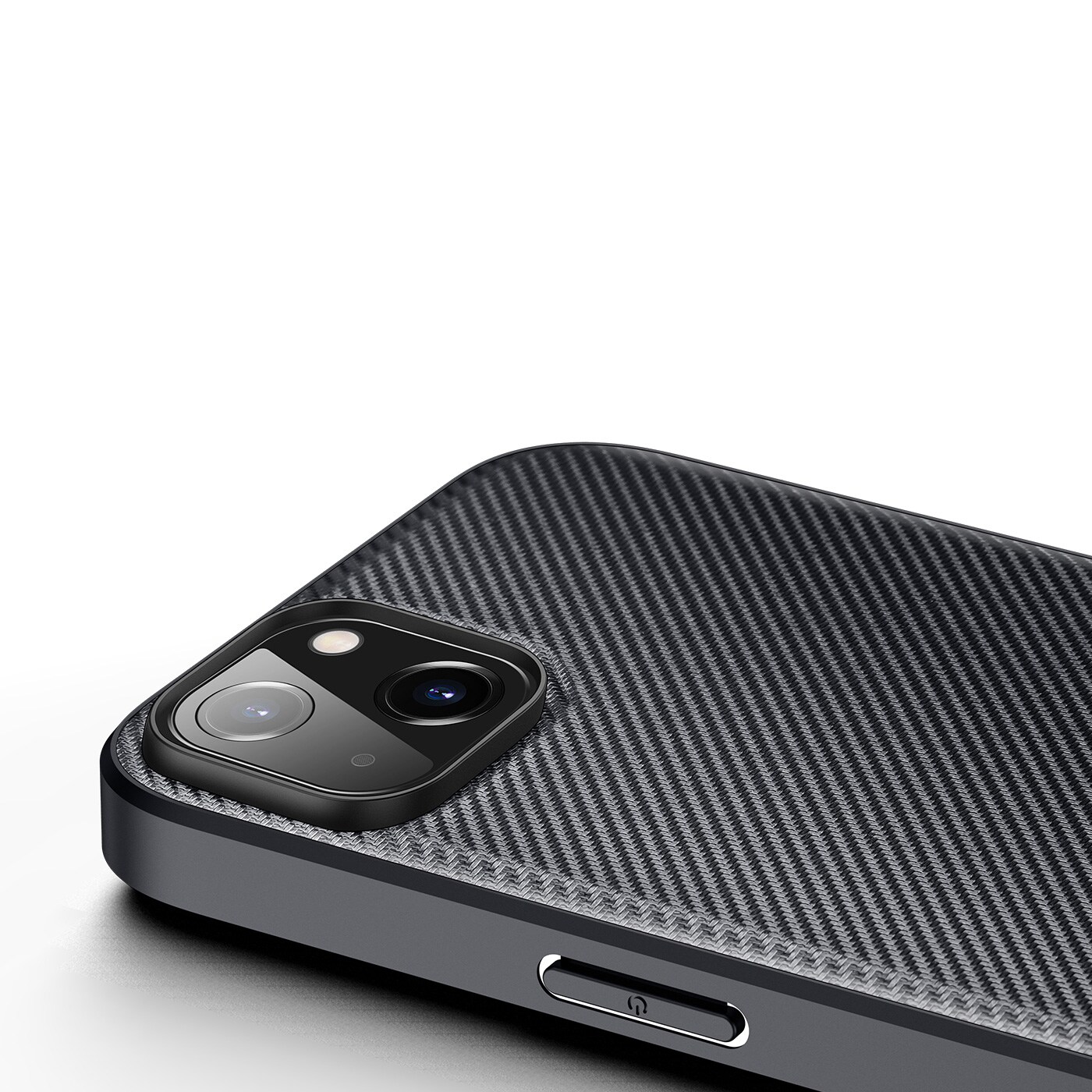 Dux Ducis Fino kotelo kansi nylon peitetty iPhone 14 Plus musta