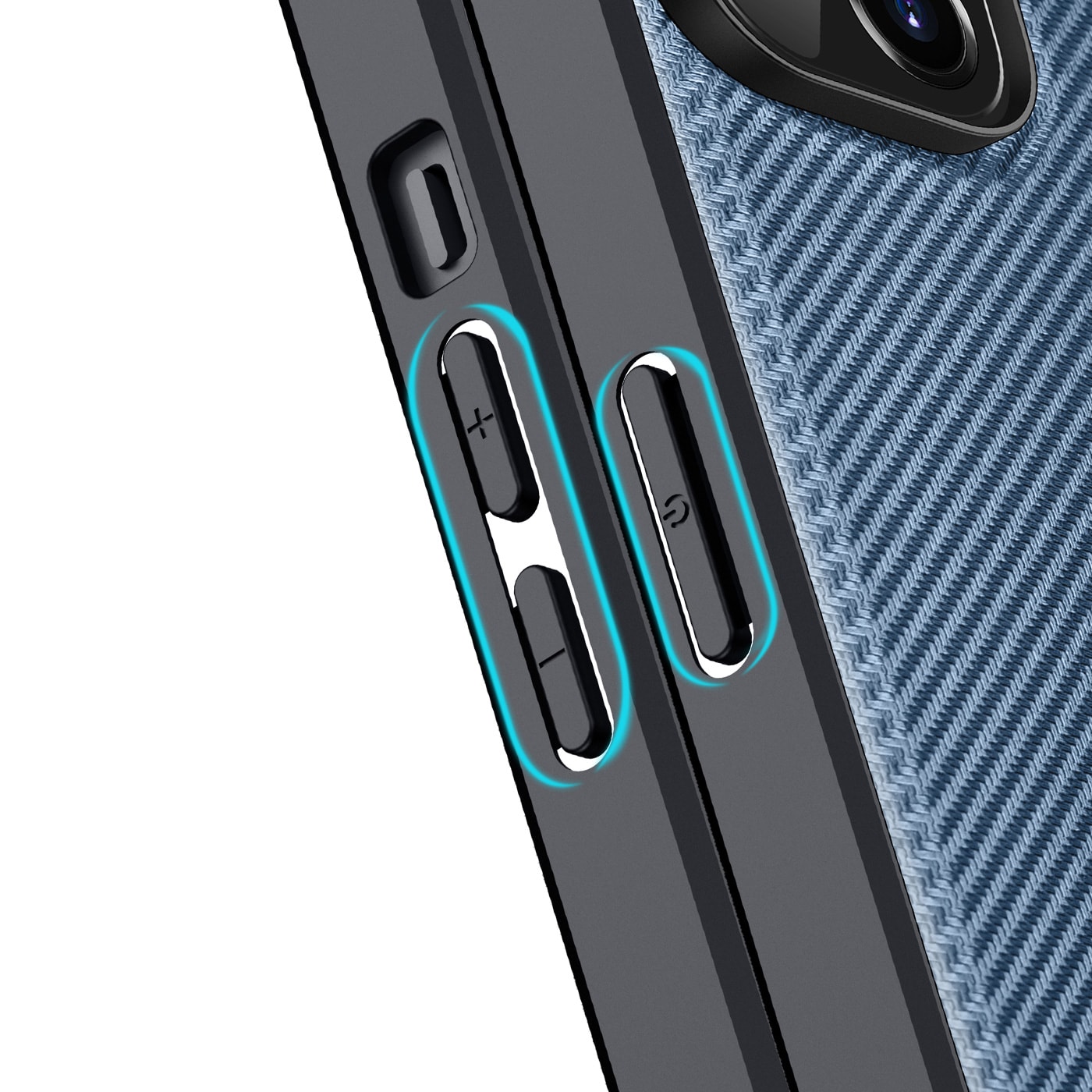 Dux Ducis Fino tapauksessa kansi iPhone 14 Plus sininen nylon
