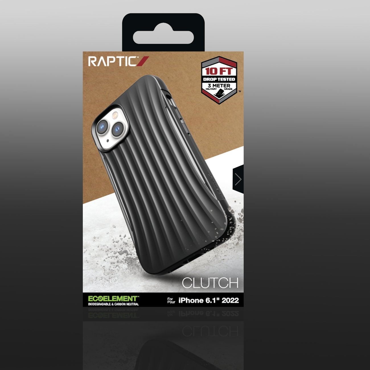 Raptic X-Doria Clutch Case iPhone 14 takakansi musta