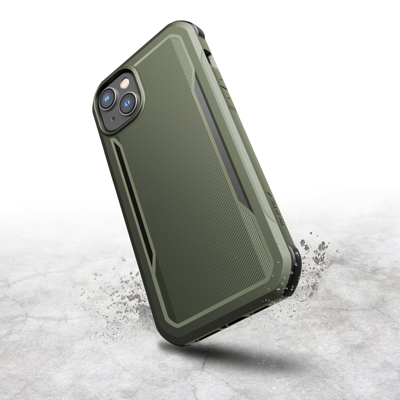 Raptic X-Doria Fort Case iPhone 14 Plus MagSafe panssaroitu suojus vihreä