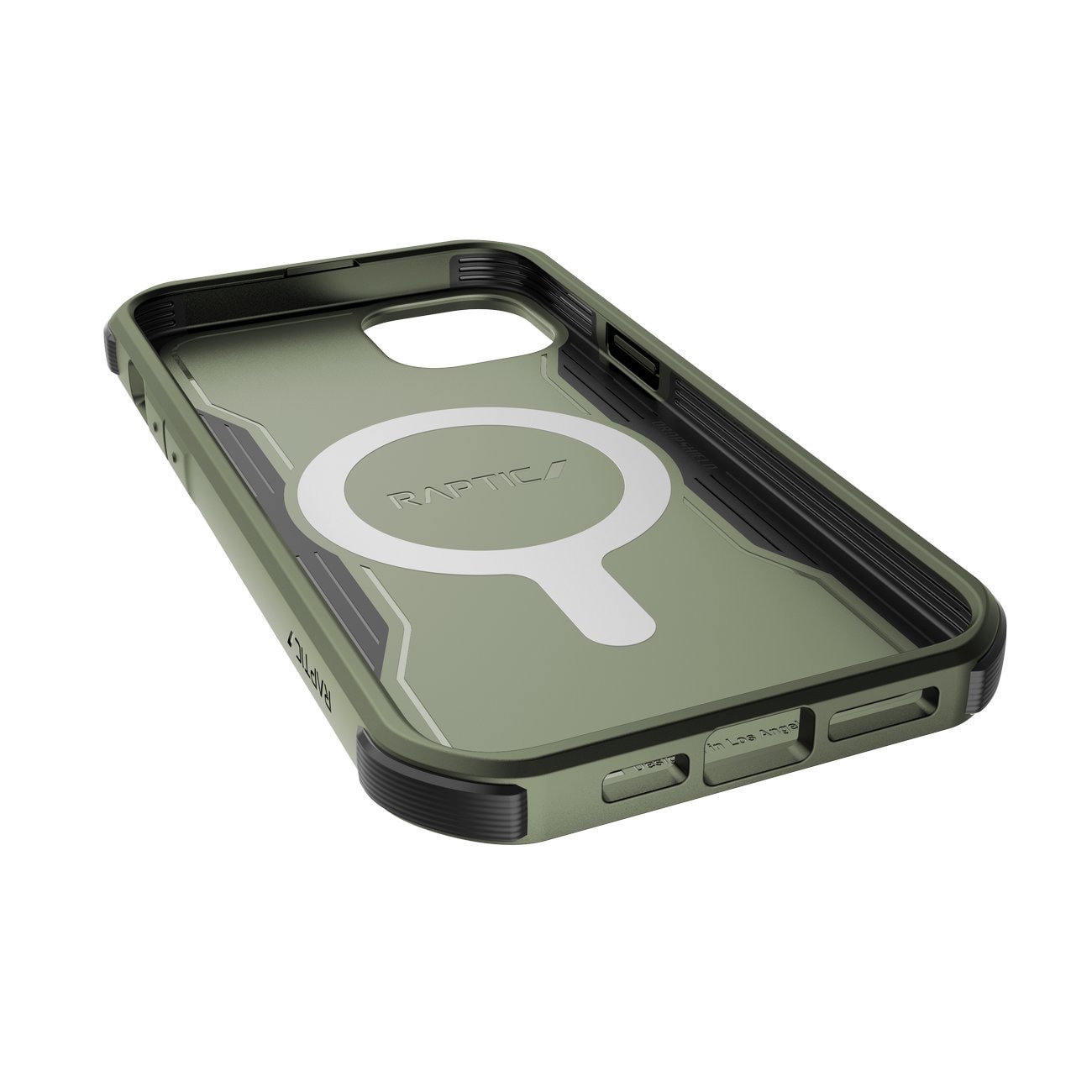 Raptic X-Doria Fort Case iPhone 14 Plus MagSafe panssaroitu suojus vihreä