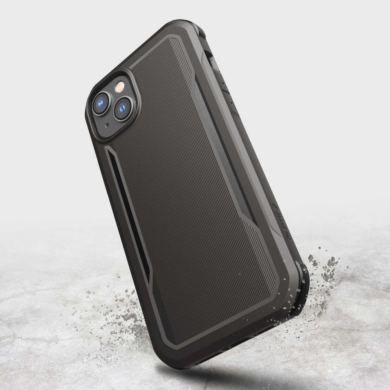 Raptic X-Doria Fort Case iPhone 14 Plus MagSafe panssaroitu kansi musta