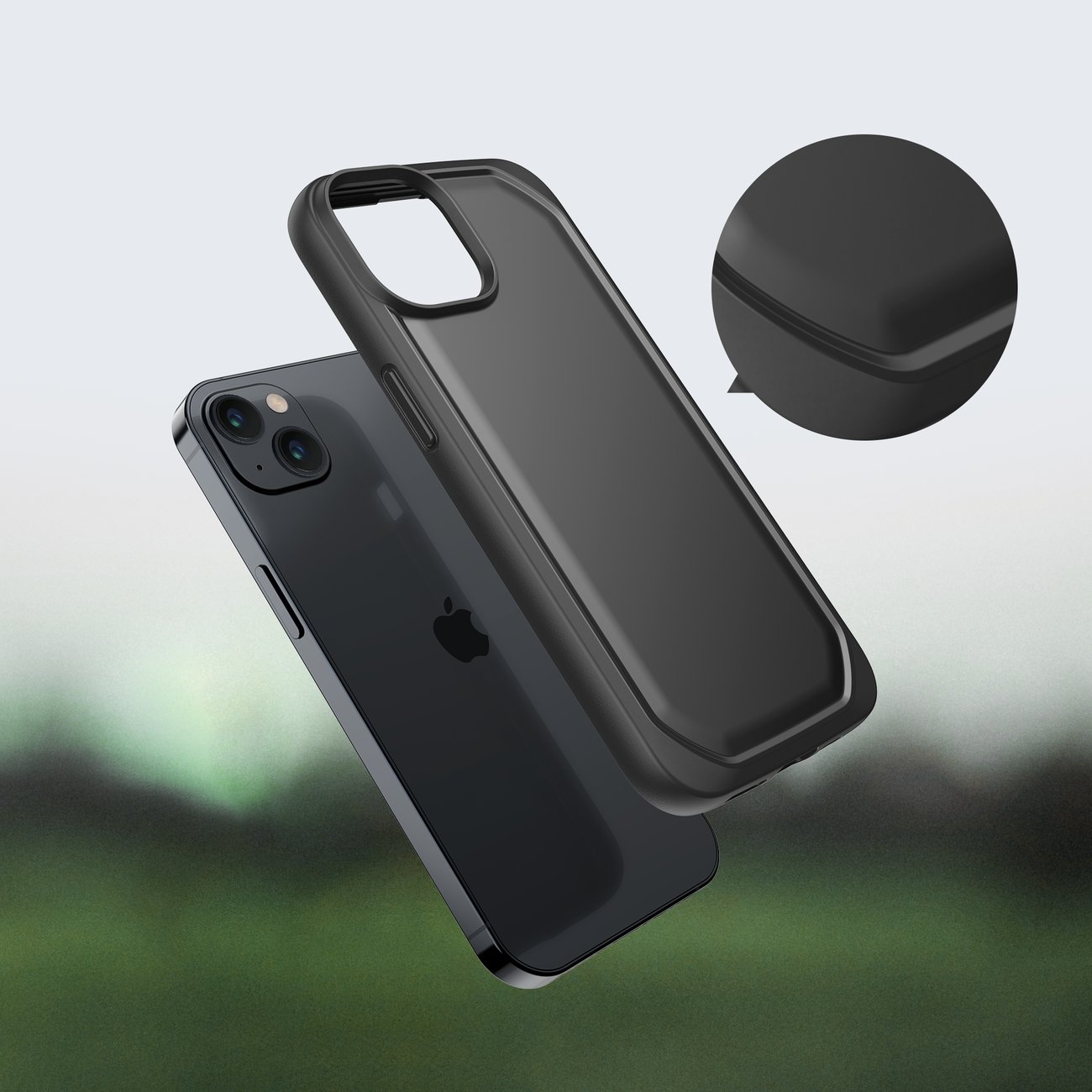 Raptic X-Doria Slim Case iPhone 14 Plus takakansi musta