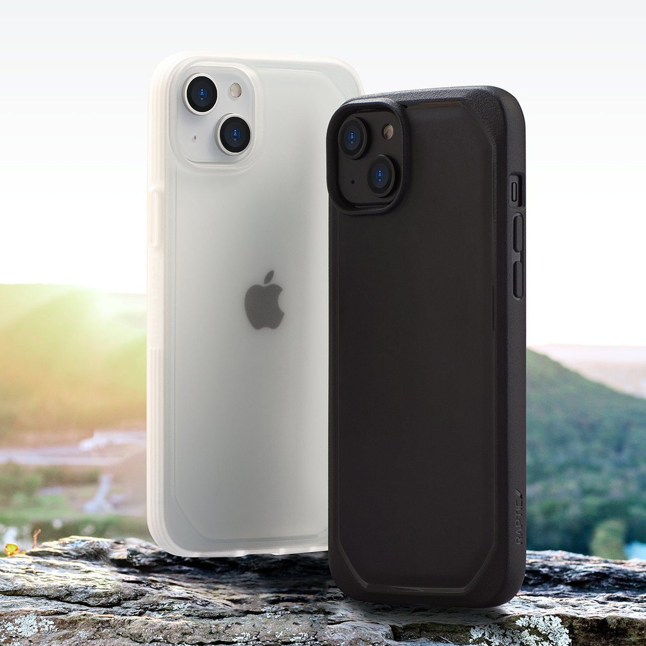 Raptic X-Doria Slim Case iPhone 14 Plus takakansi musta