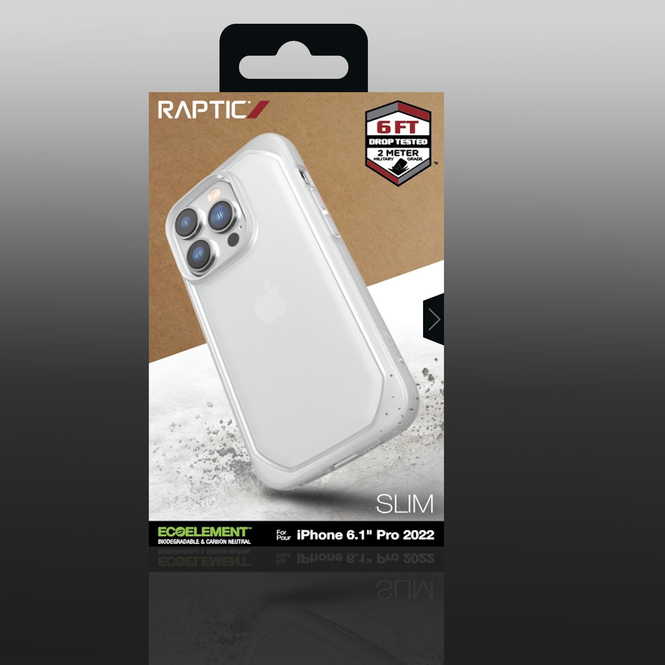 Raptic X-Doria Slim Case iPhone 14 Pro takakansi selkeä