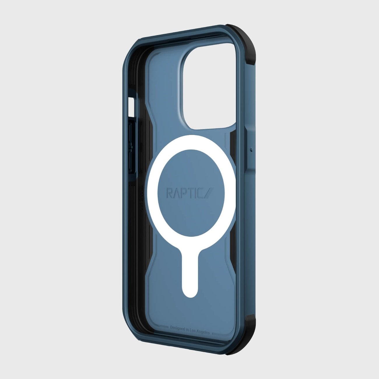 Raptic X-Doria Fort Case iPhone 14 Pro MagSafe panssaroidulla sinisellä suojuksella