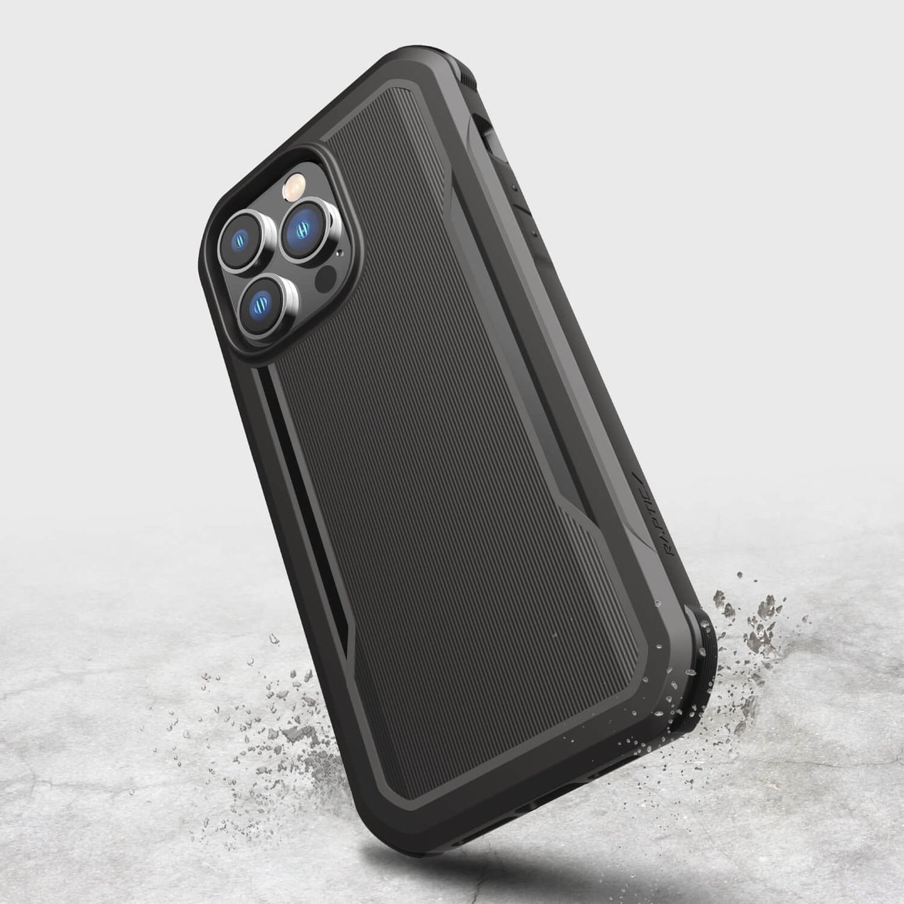 Raptic X-Doria Fort Case iPhone 14 Pro Max MagSafe panssaroitu suojus musta