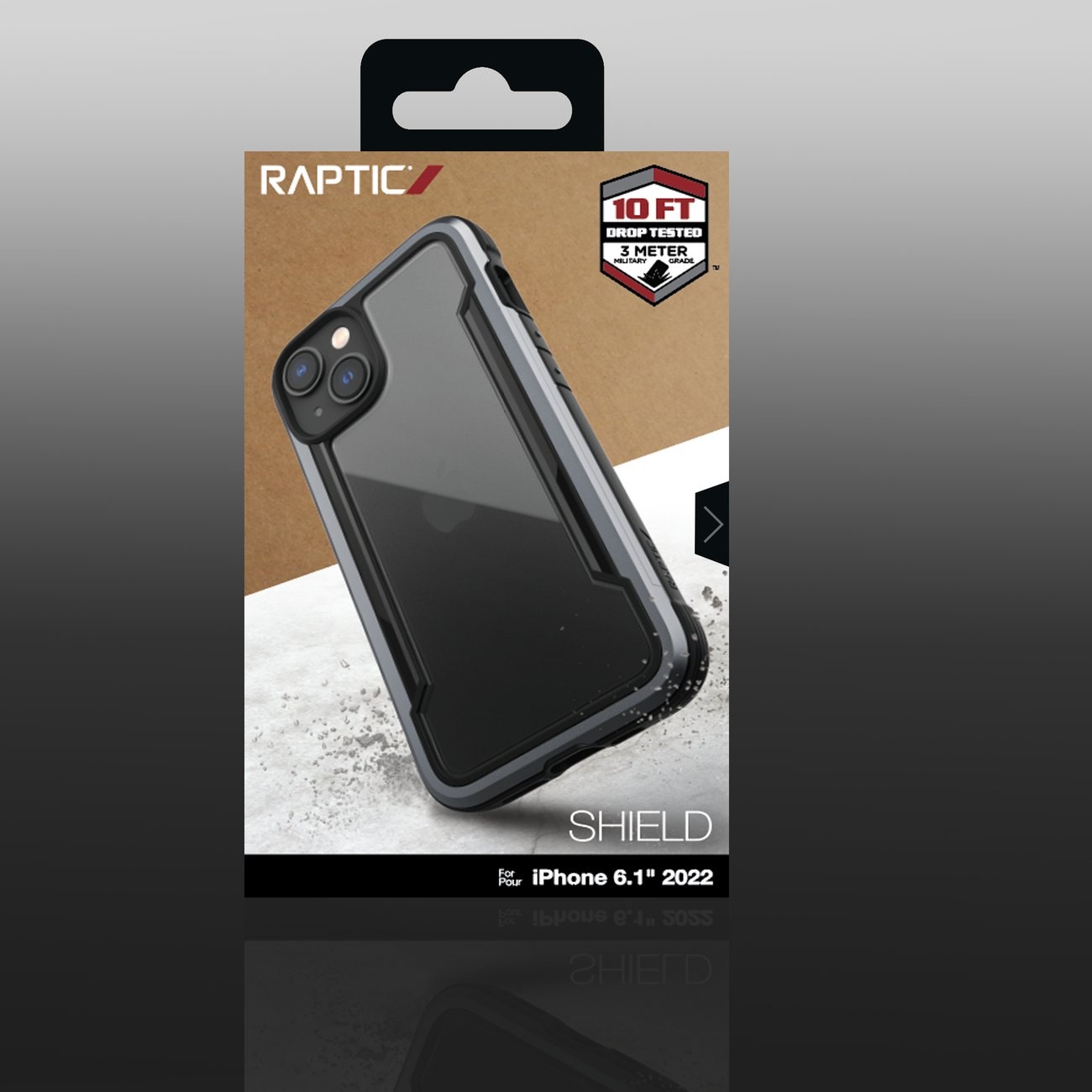 Raptic X-Doria Shield Case iPhone 14 panssaroitu kansi musta