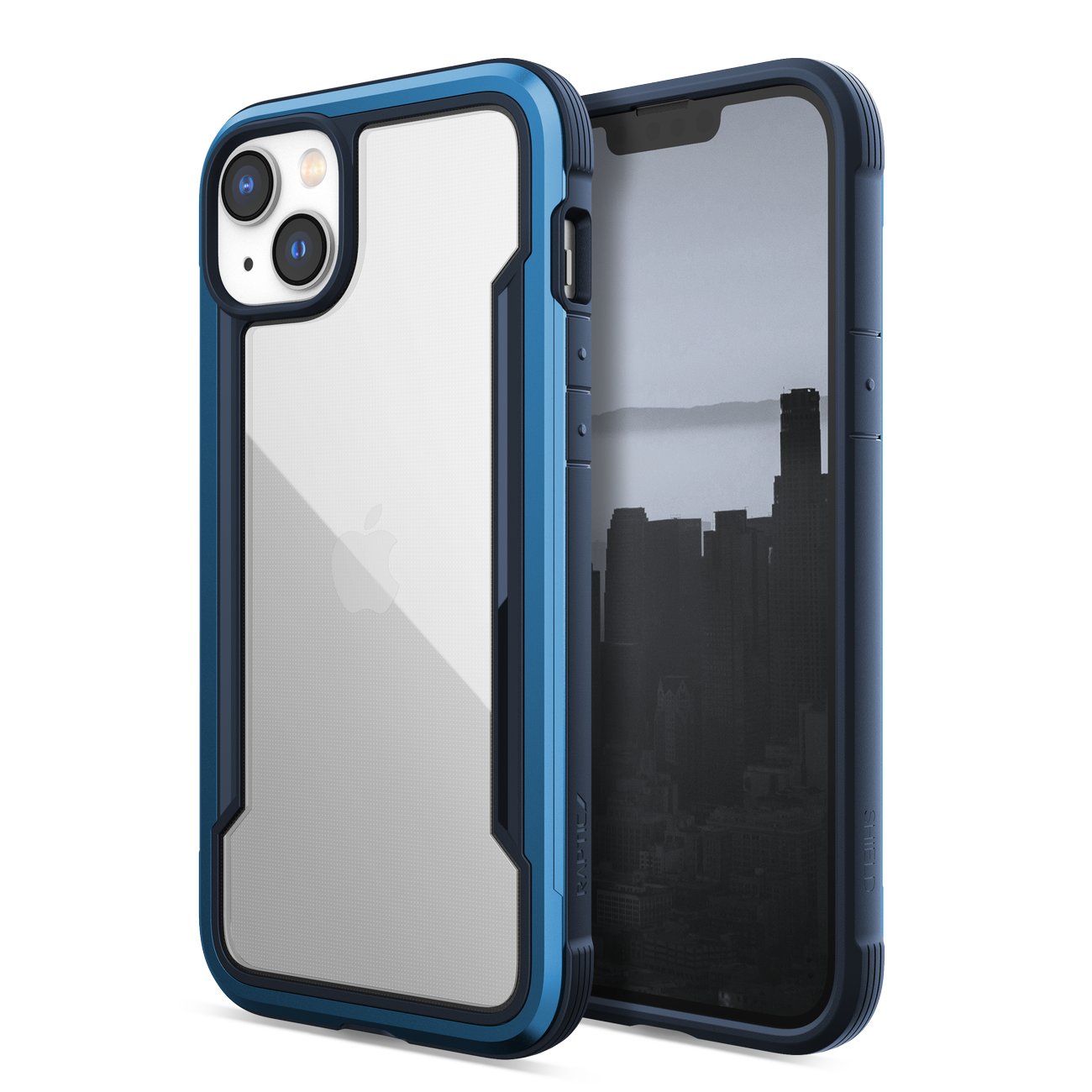 Raptic X-Doria Shield Case iPhone 14 panssaroitu suojus sininen