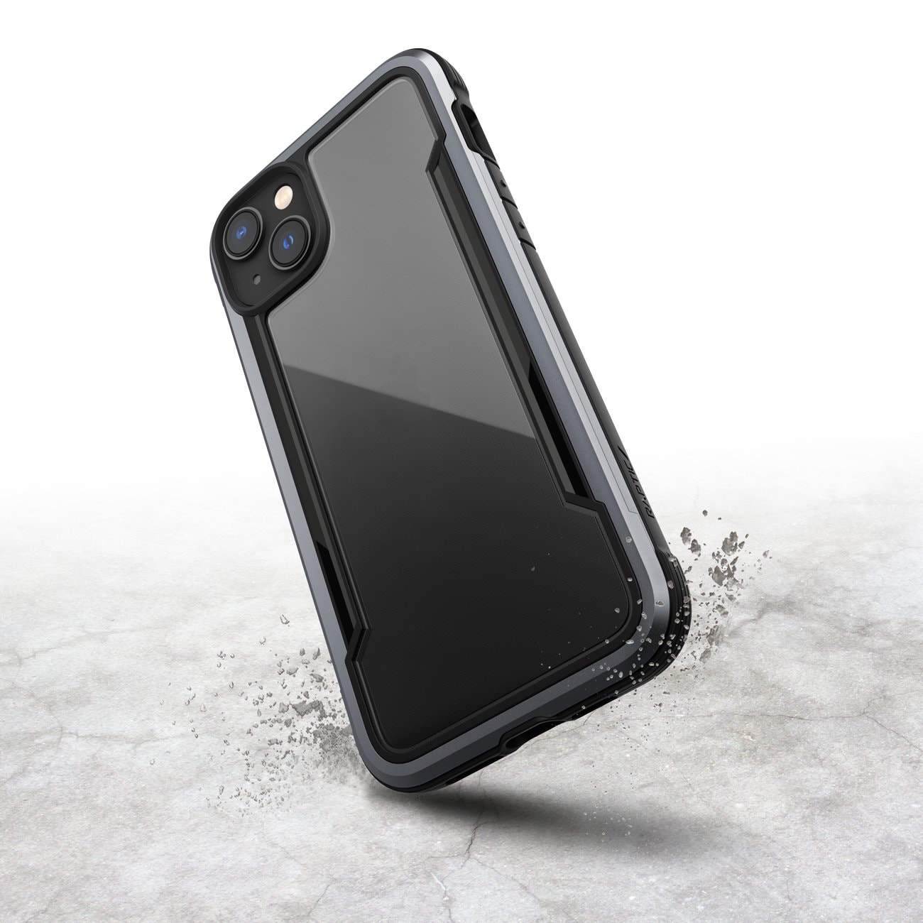 Raptic X-Doria Shield Case iPhone 14 Plus panssaroitu kansi musta