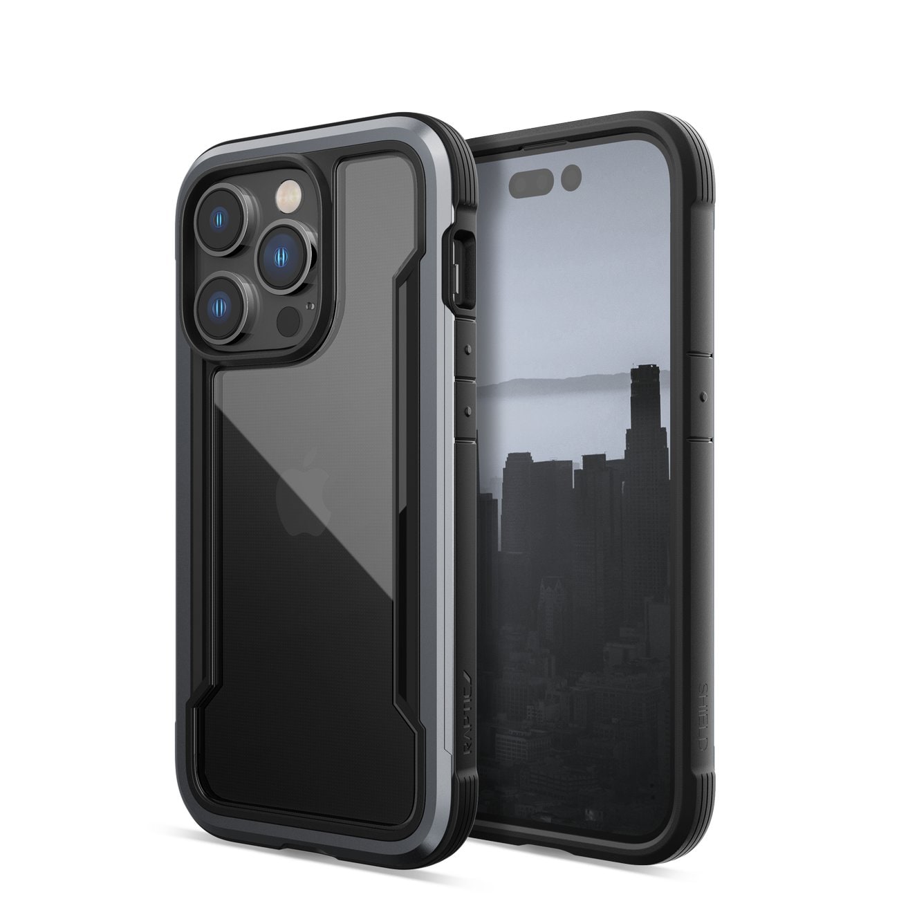 Raptic X-Doria Shield Case iPhone 14 Pro panssaroitu kansi musta