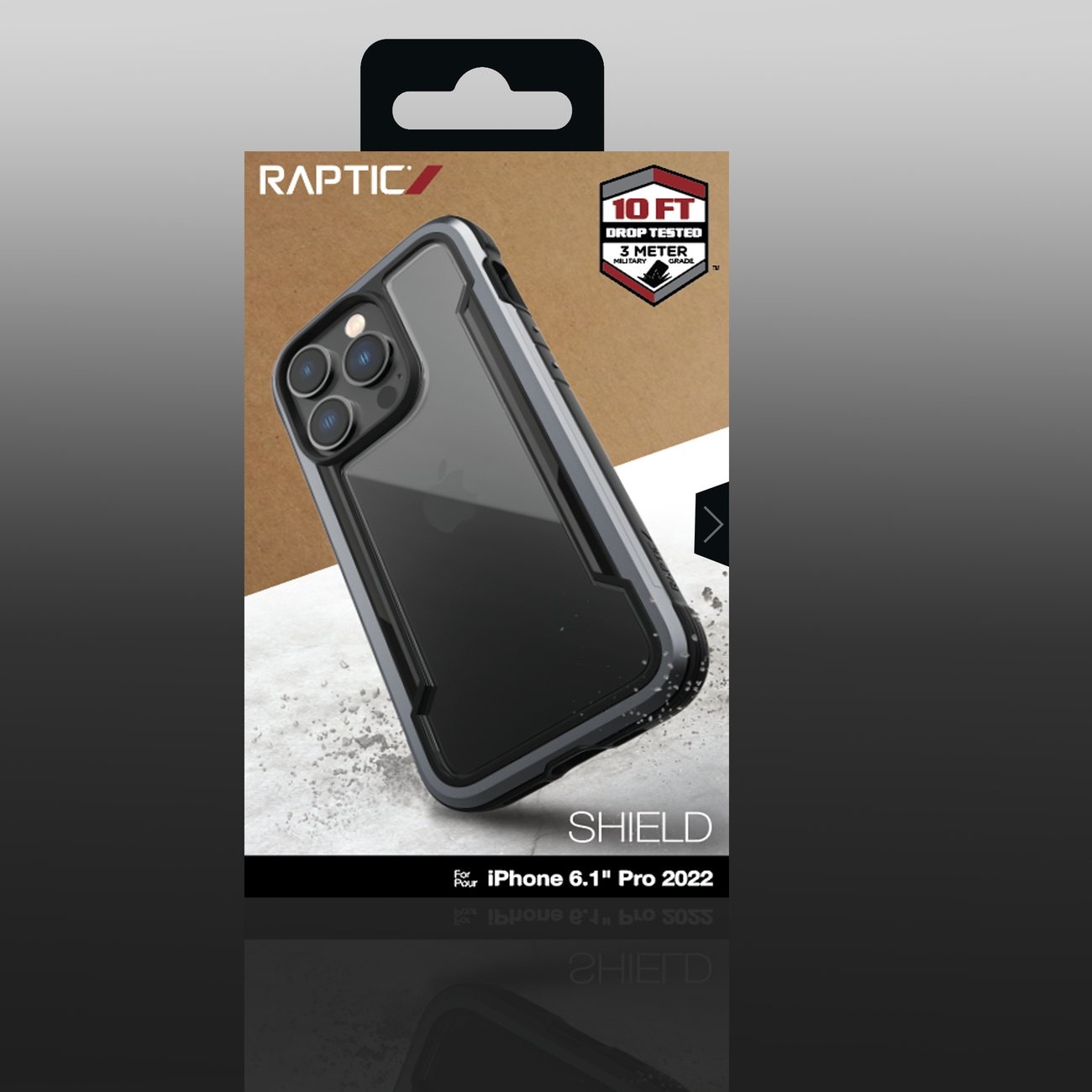 Raptic X-Doria Shield Case iPhone 14 Pro panssaroitu kansi musta