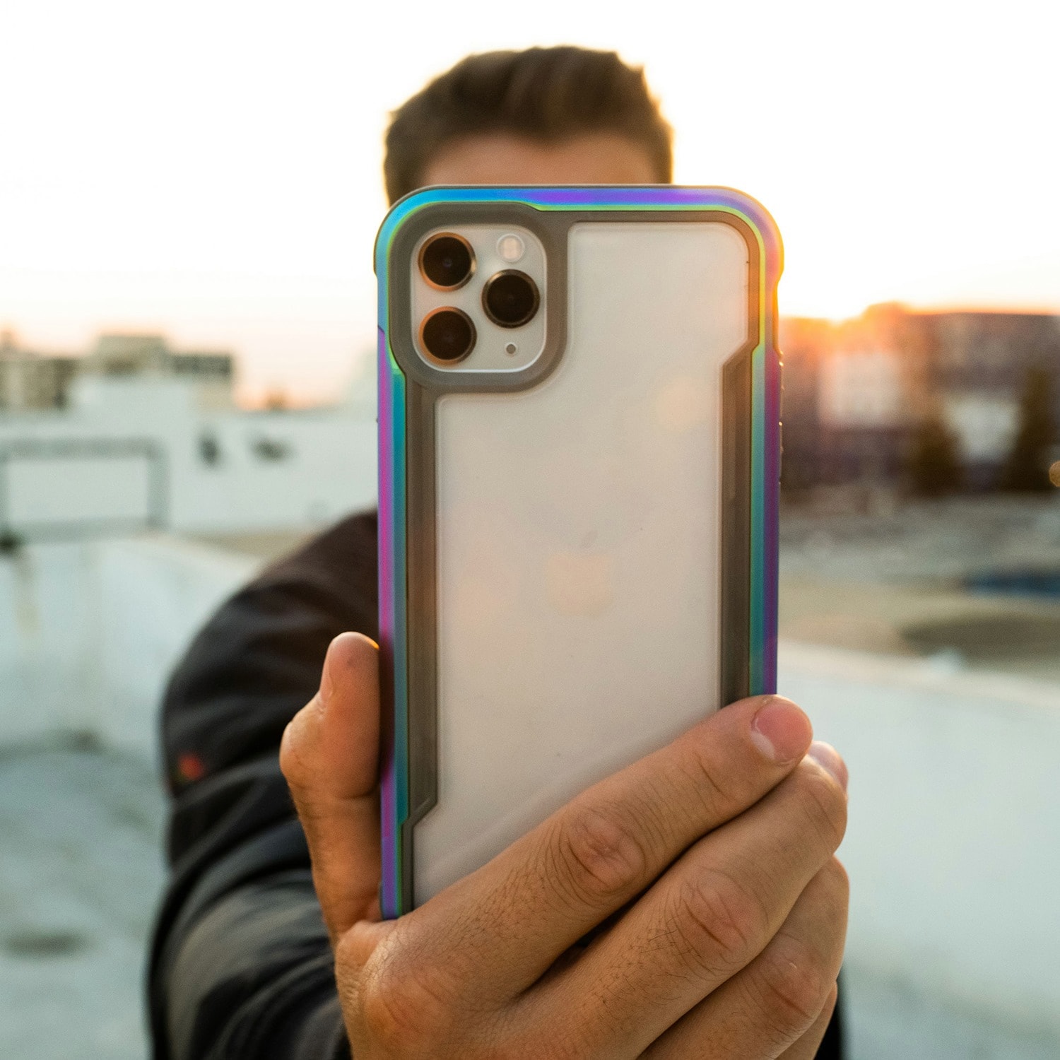 Raptic X-Doria Shield Case iPhone 14 Pro panssaroitu kansi sininen