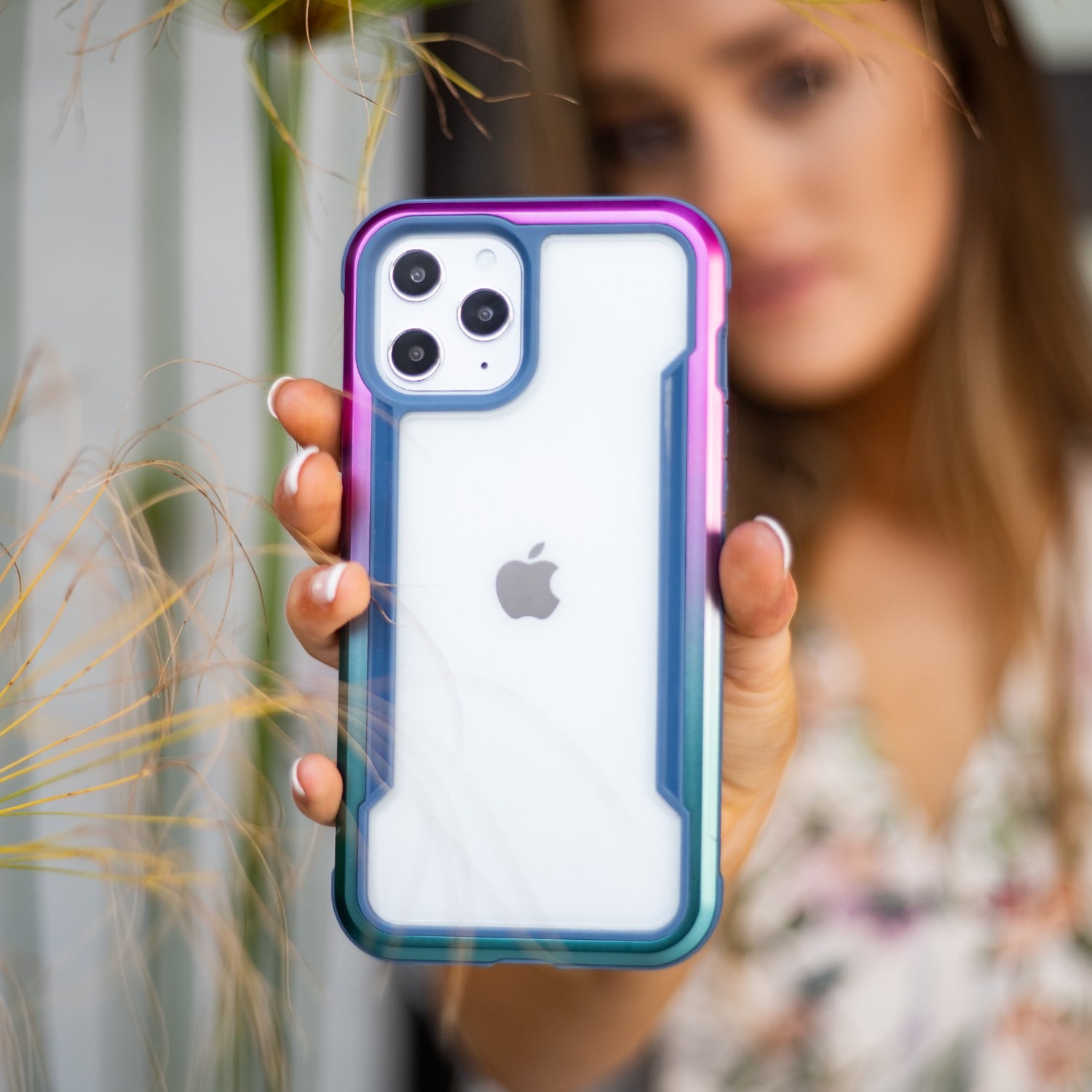 Raptic X-Doria Shield Case iPhone 14 Pro Max panssaroitu kansi sininen