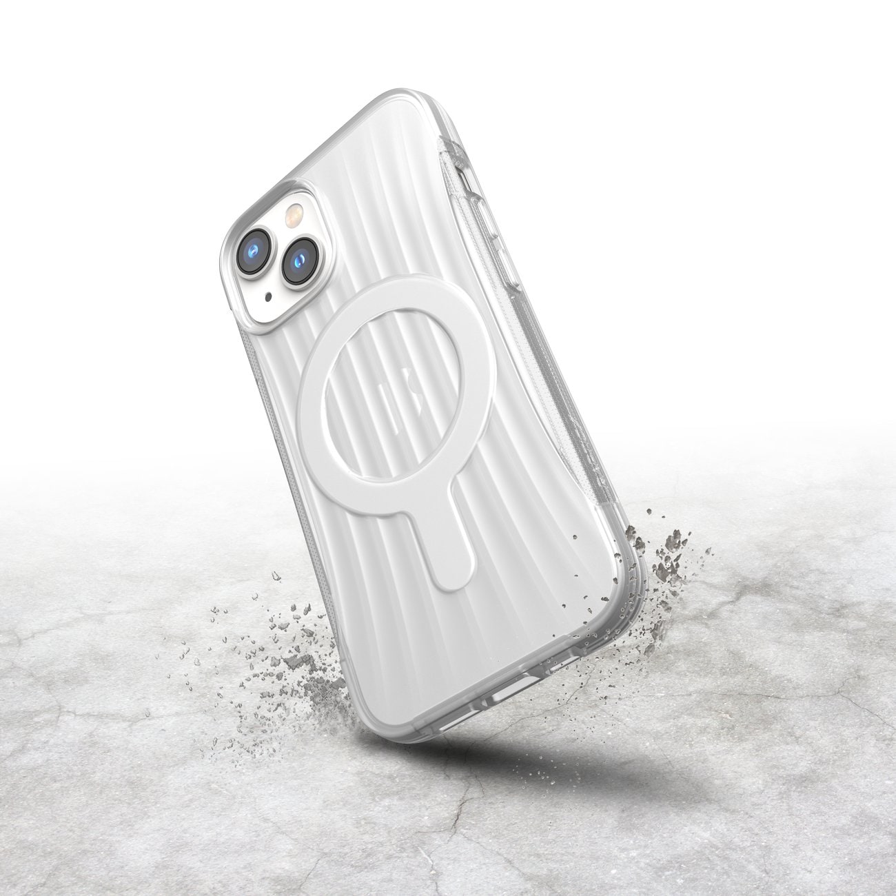 Raptic X-Doria Clutch Case iPhone 14 MagSafe takakannella läpinäkyvällä takakannella