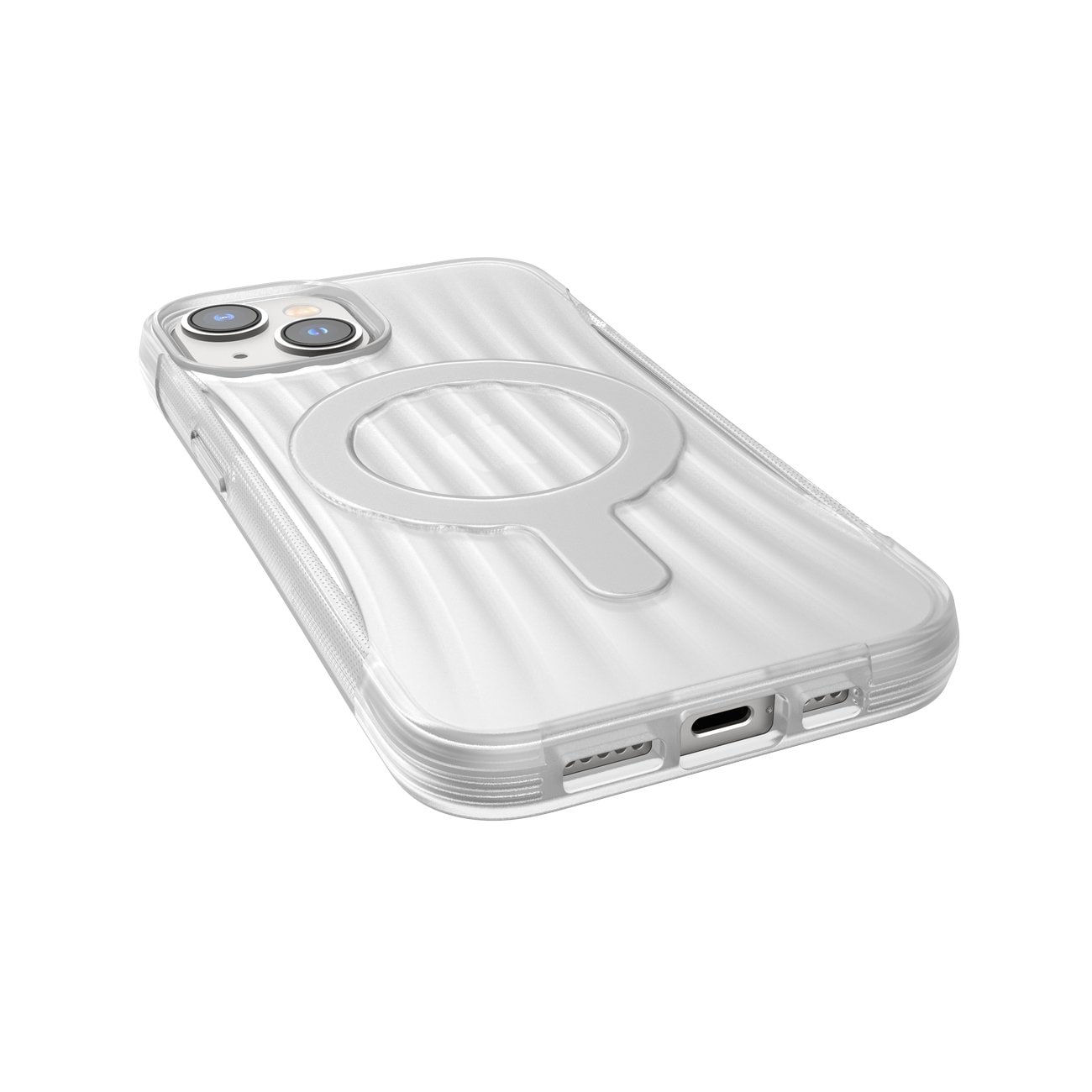 Raptic X-Doria Clutch Case iPhone 14 MagSafe takakannella läpinäkyvällä takakannella