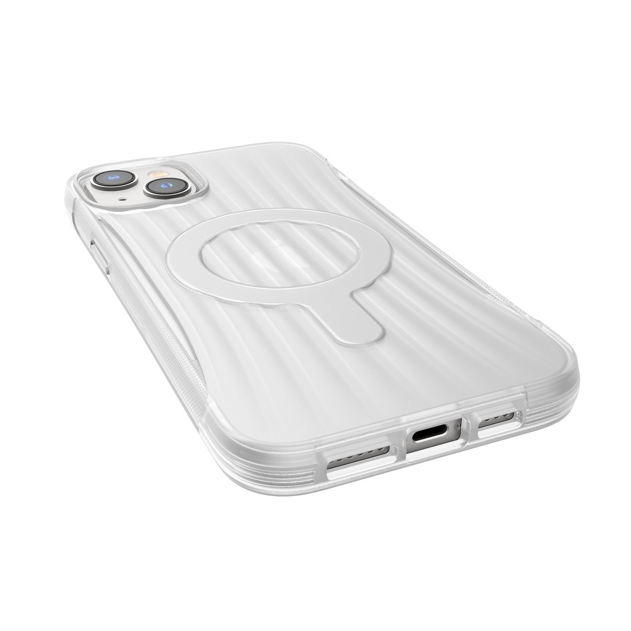 Raptic X-Doria Clutch Case iPhone 14 Plus kanssa MagSafe takakansi läpinäkyvästä