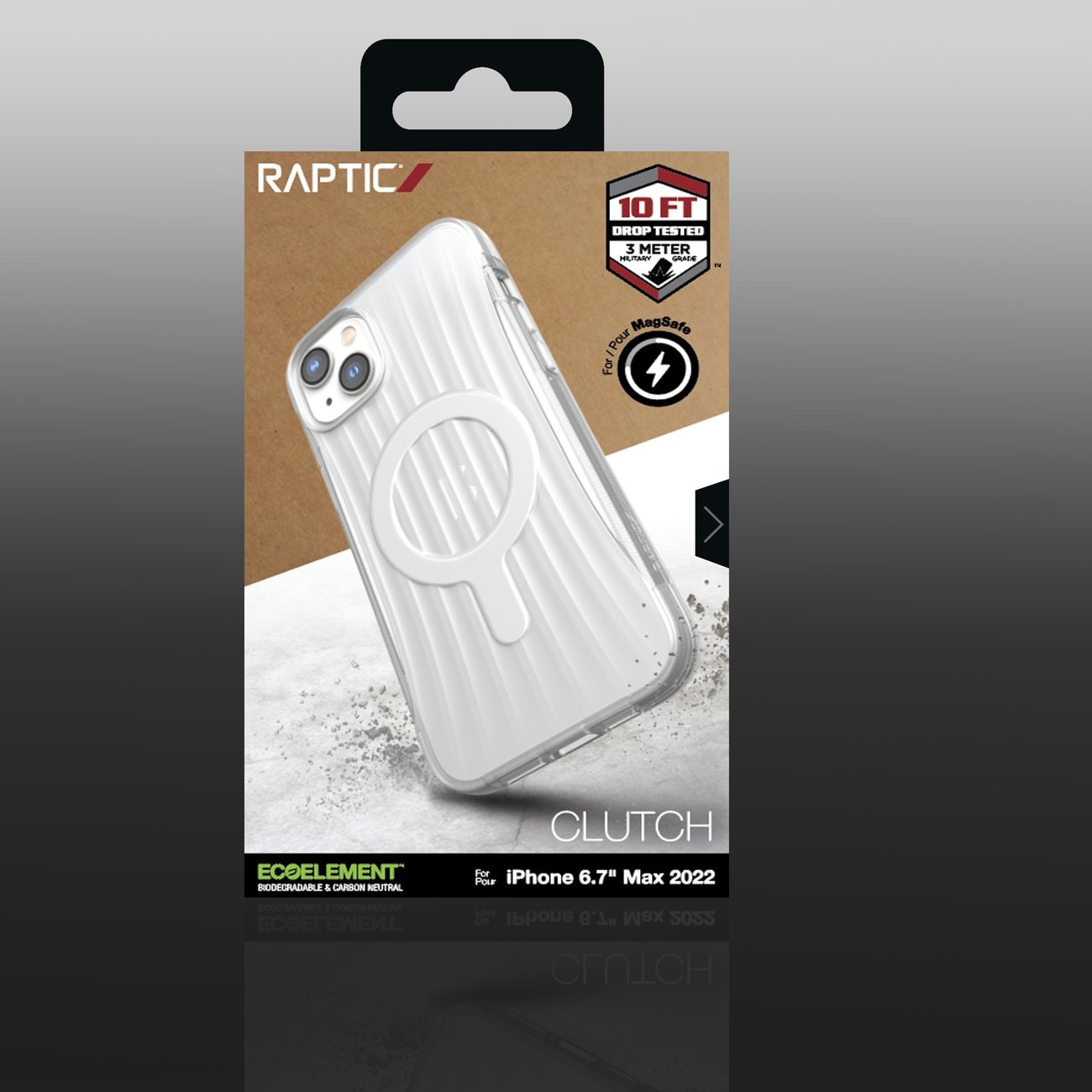 Raptic X-Doria Clutch Case iPhone 14 Plus kanssa MagSafe takakansi läpinäkyvästä