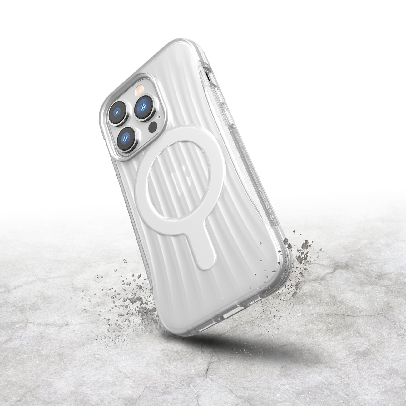 Raptic X-Doria Clutch Case iPhone 14 Pro MagSafe takakansi läpinäkyvä MagSafe takakansi