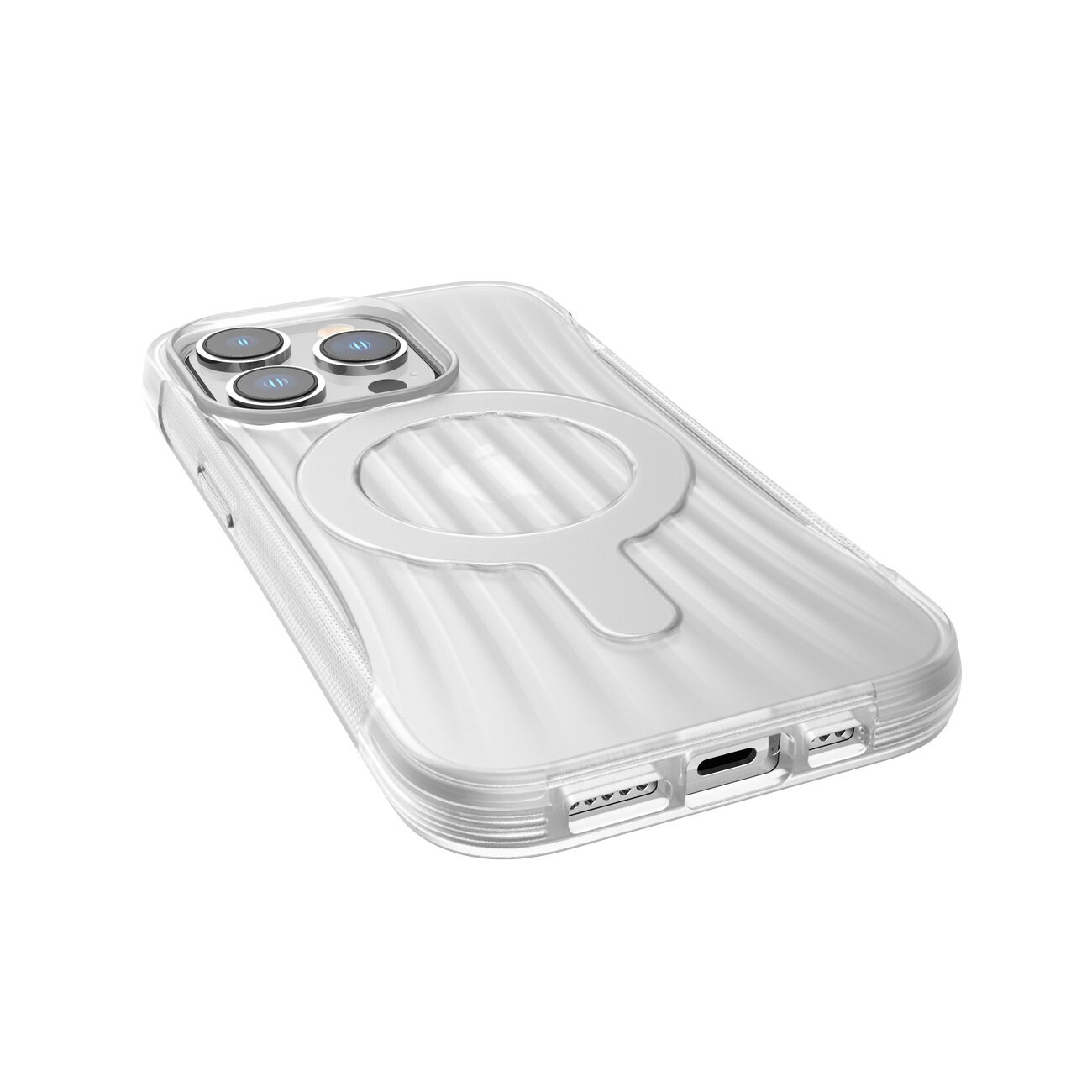 Raptic X-Doria Clutch Case iPhone 14 Pro MagSafe takakansi läpinäkyvä MagSafe takakansi