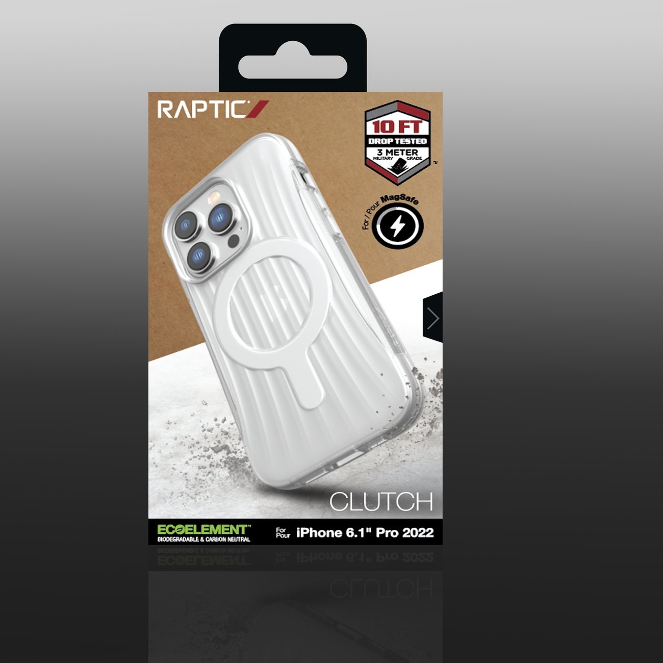 Raptic X-Doria Clutch Case iPhone 14 Pro MagSafe takakansi läpinäkyvä MagSafe takakansi