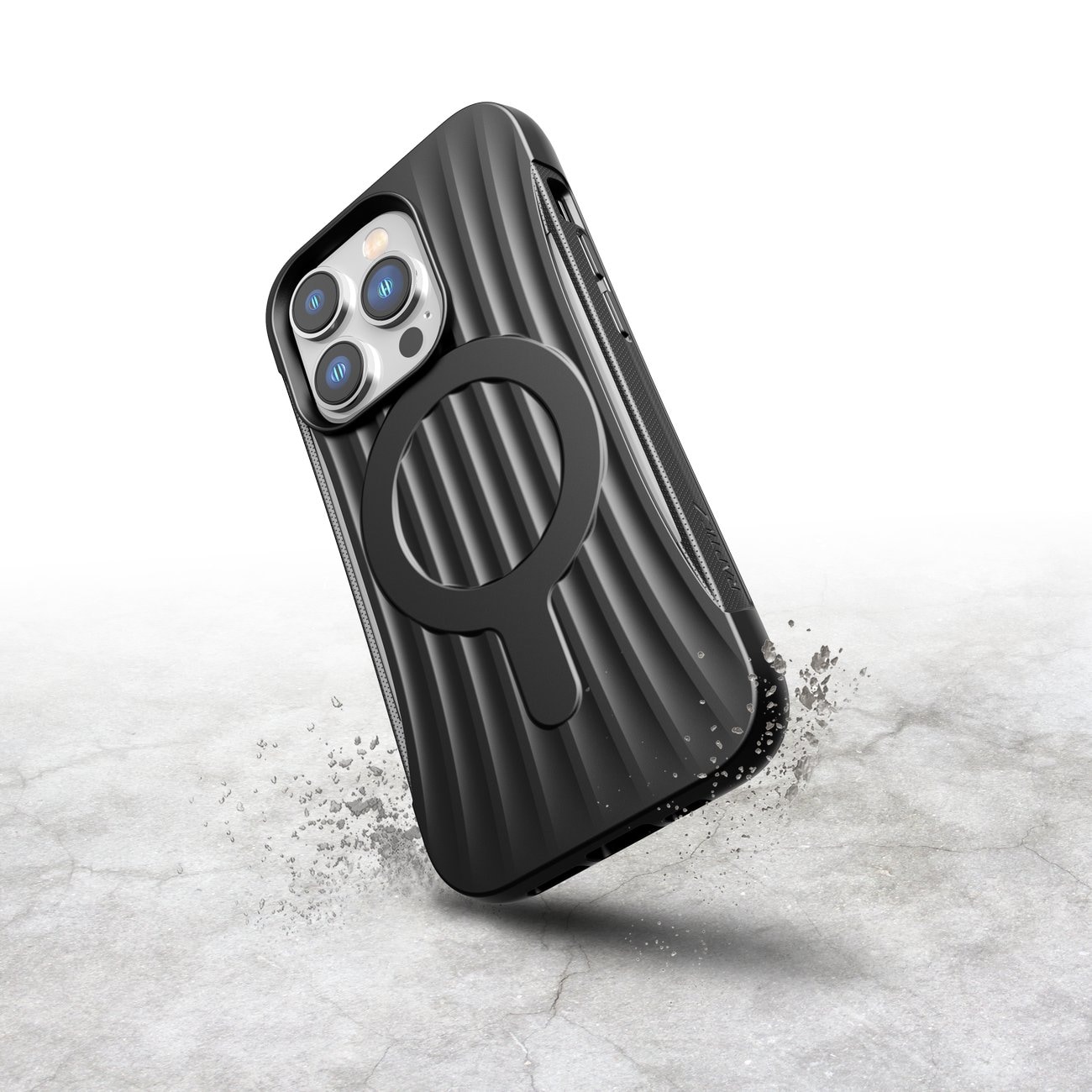 Raptic X-Doria Clutch Case iPhone 14 Pro MagSafe takakuorella musta