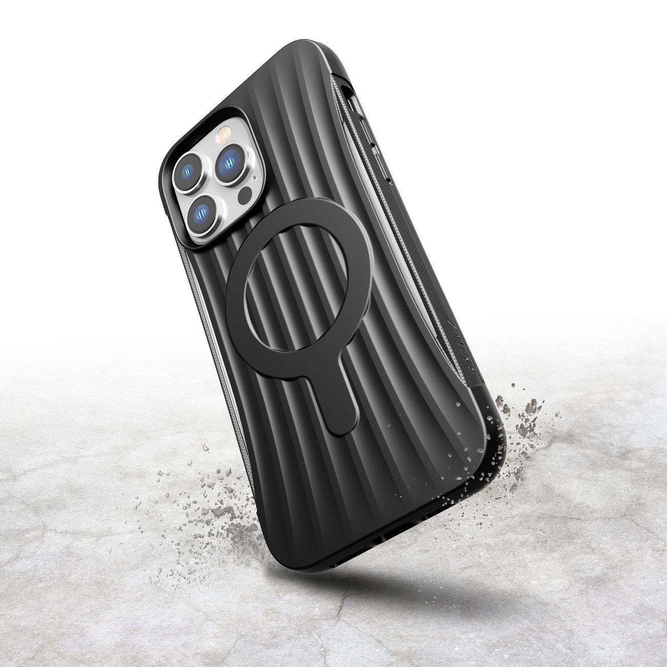 Raptic X-Doria Clutch Case iPhone 14 Pro Max MagSafe takakuori musta