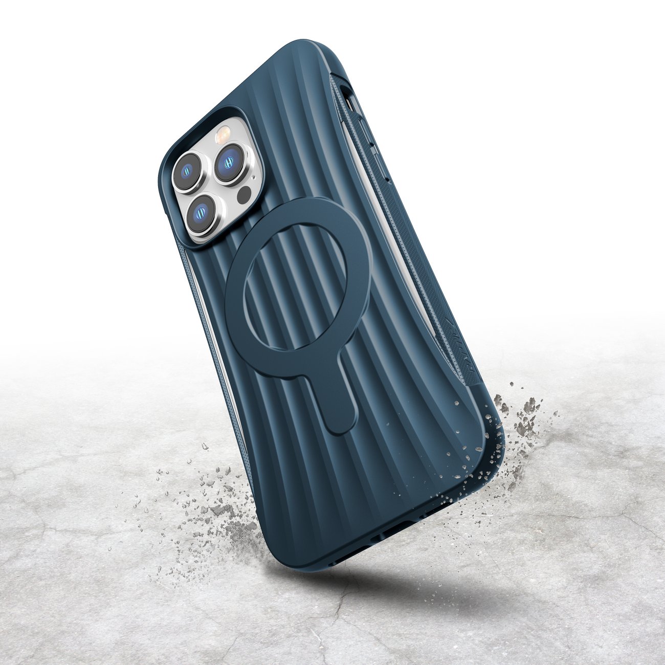 Raptic X-Doria Clutch Case iPhone 14 Pro Max MagSafe takakannella sininen