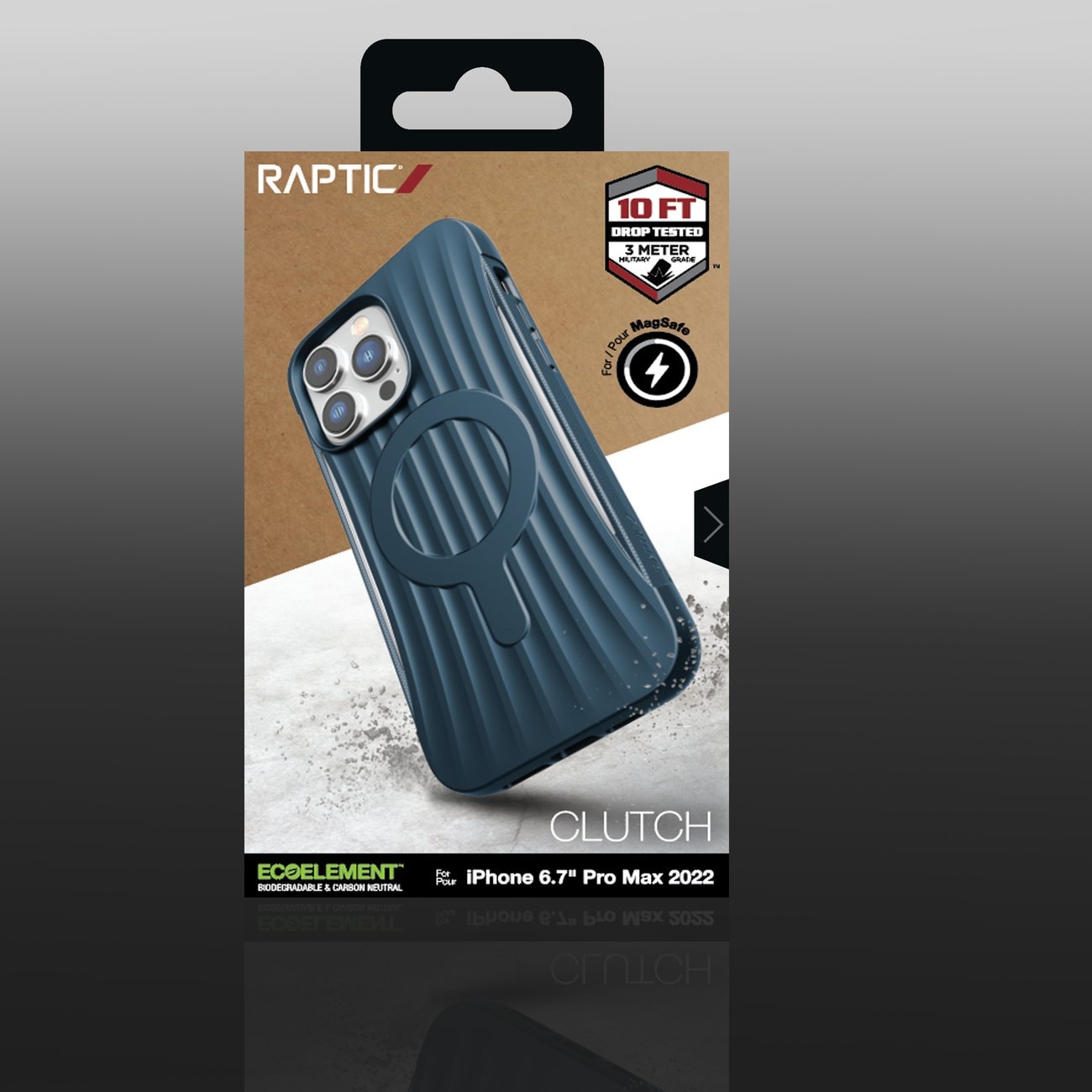 Raptic X-Doria Clutch Case iPhone 14 Pro Max MagSafe takakannella sininen