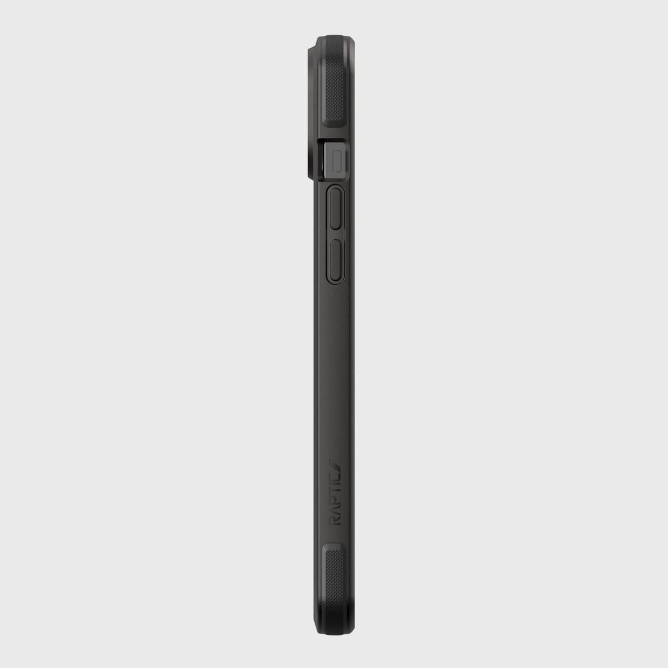 Raptic X-Doria Secure Case varten iPhone 14 Plus MagSafe panssaroitu kansi musta