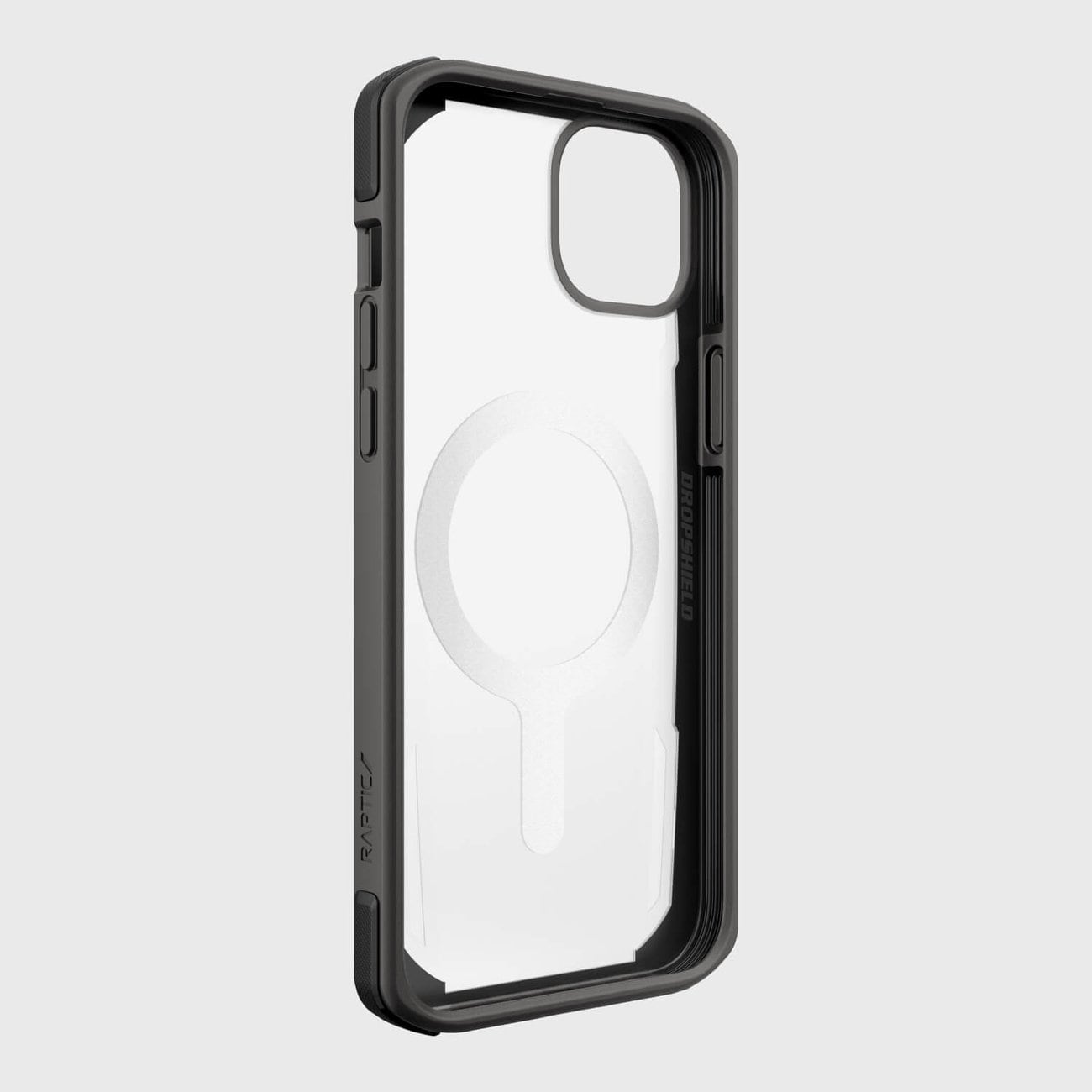 Raptic X-Doria Secure Case varten iPhone 14 Plus MagSafe panssaroitu kansi musta