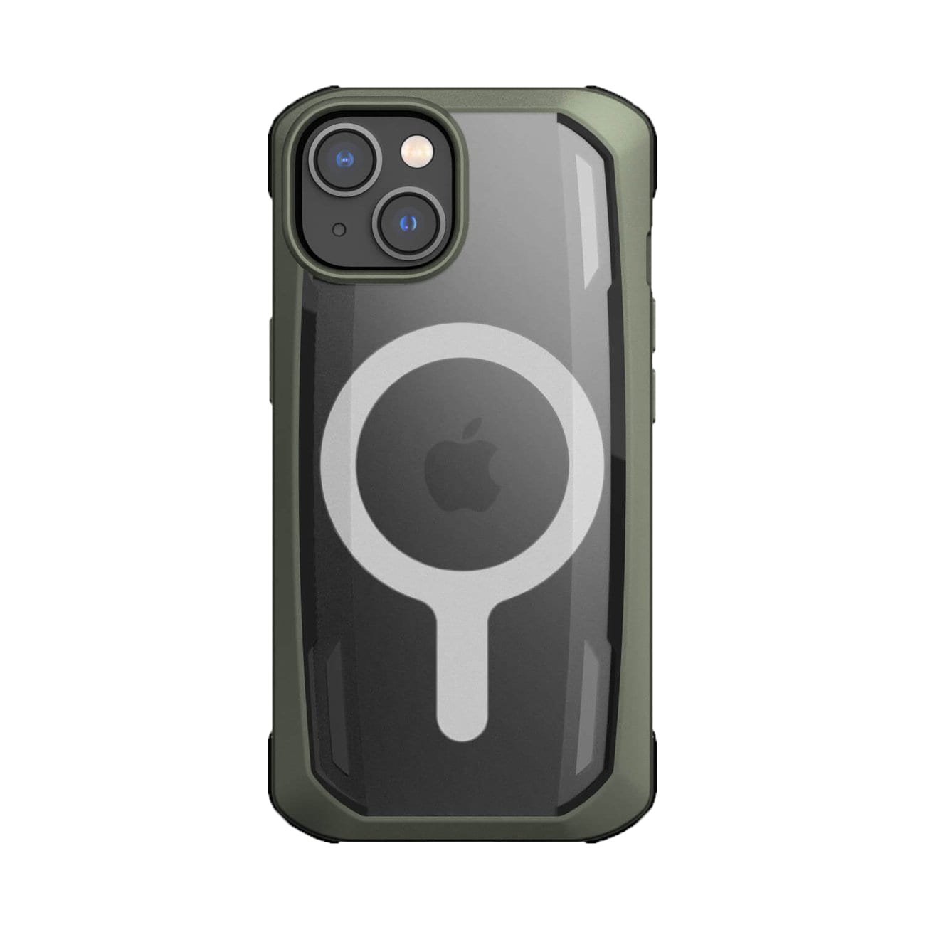 Raptic X-Doria Secure Case iPhone 14 Plus kanssa MagSafe panssaroitu kansi vihreä