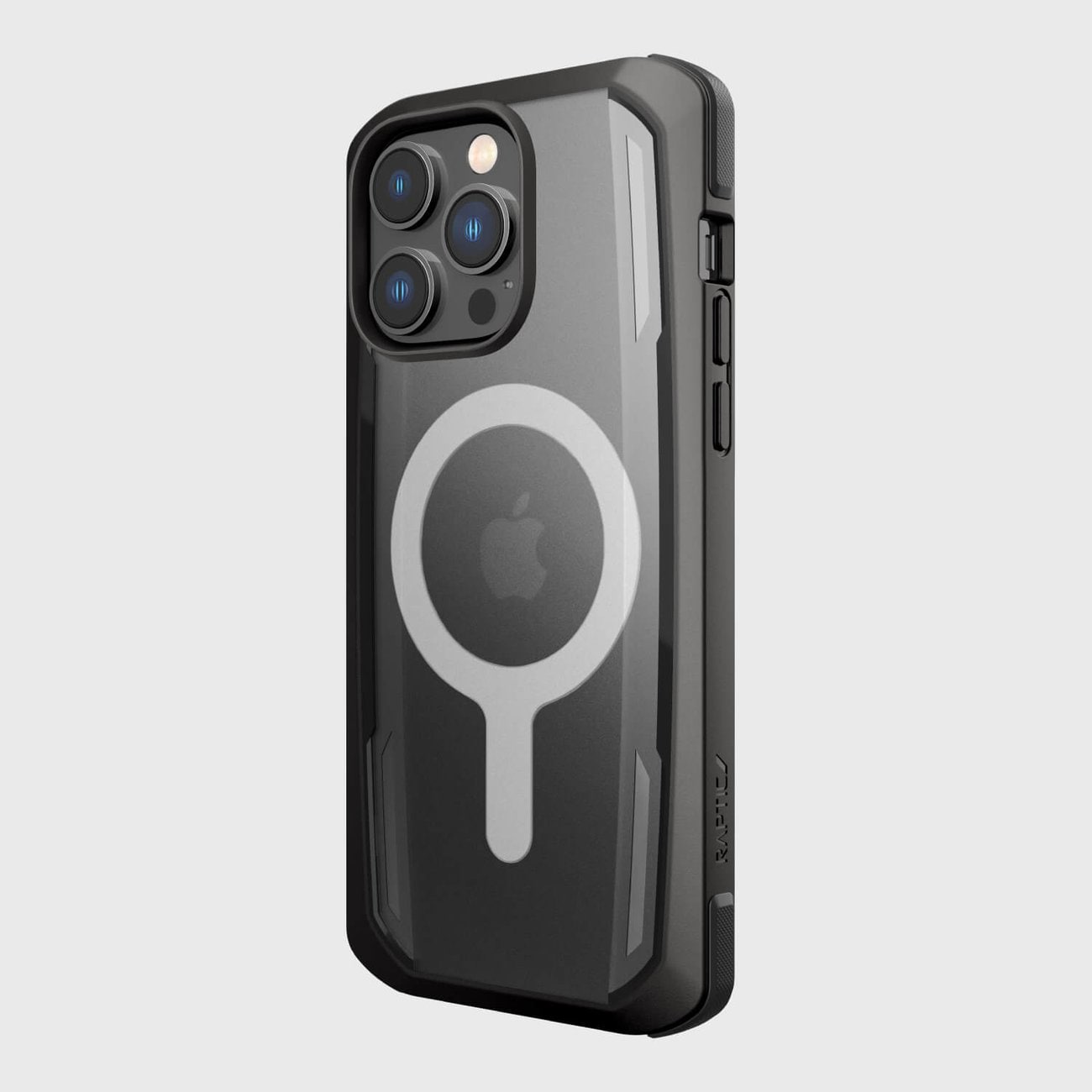 Raptic X-Doria Secure Case for iPhone 14 Pro kanssa MagSafe panssaroitu kansi musta