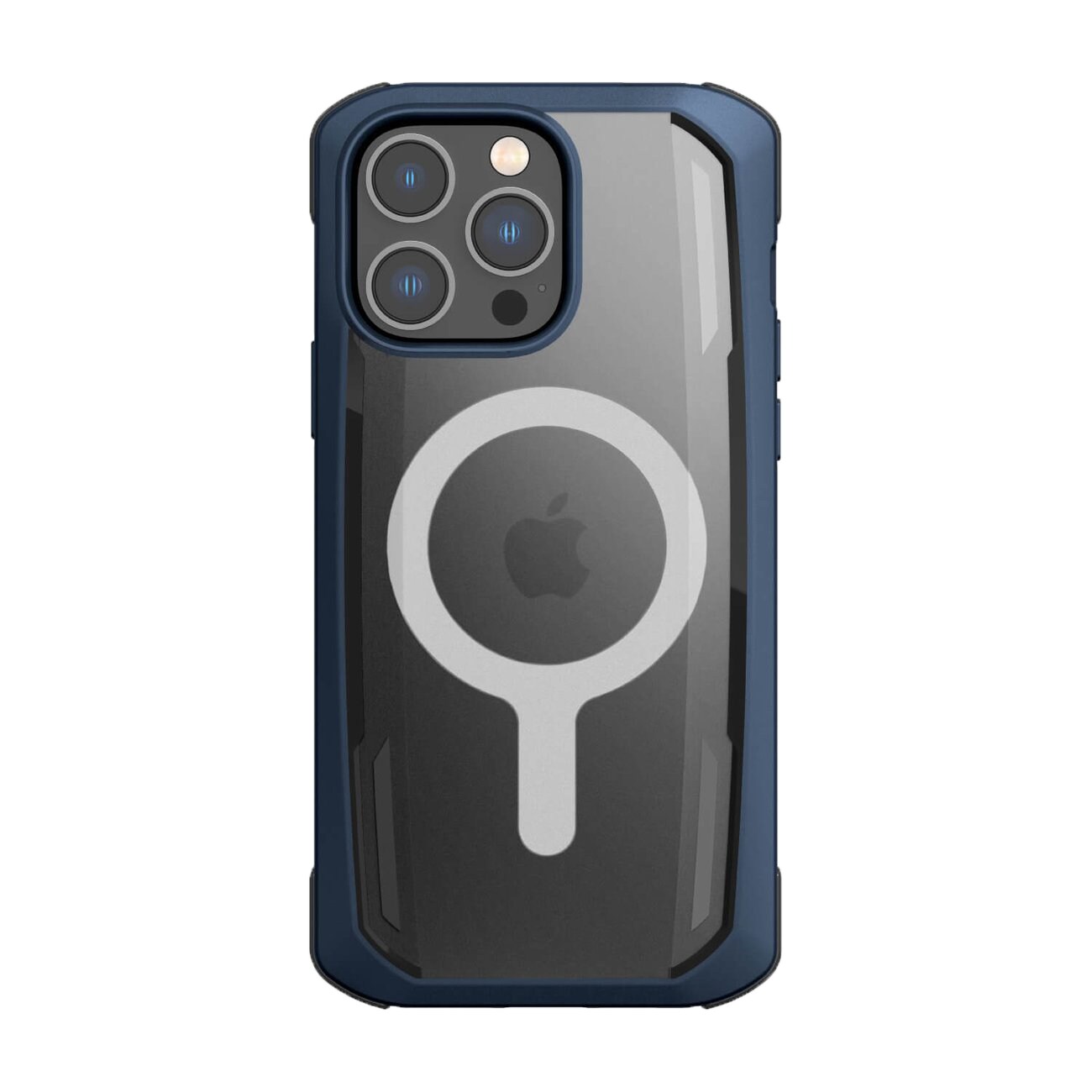 Raptic X-Doria Secure kotelo iPhone 14 Pro MagSafe panssaroitu kansi sininen