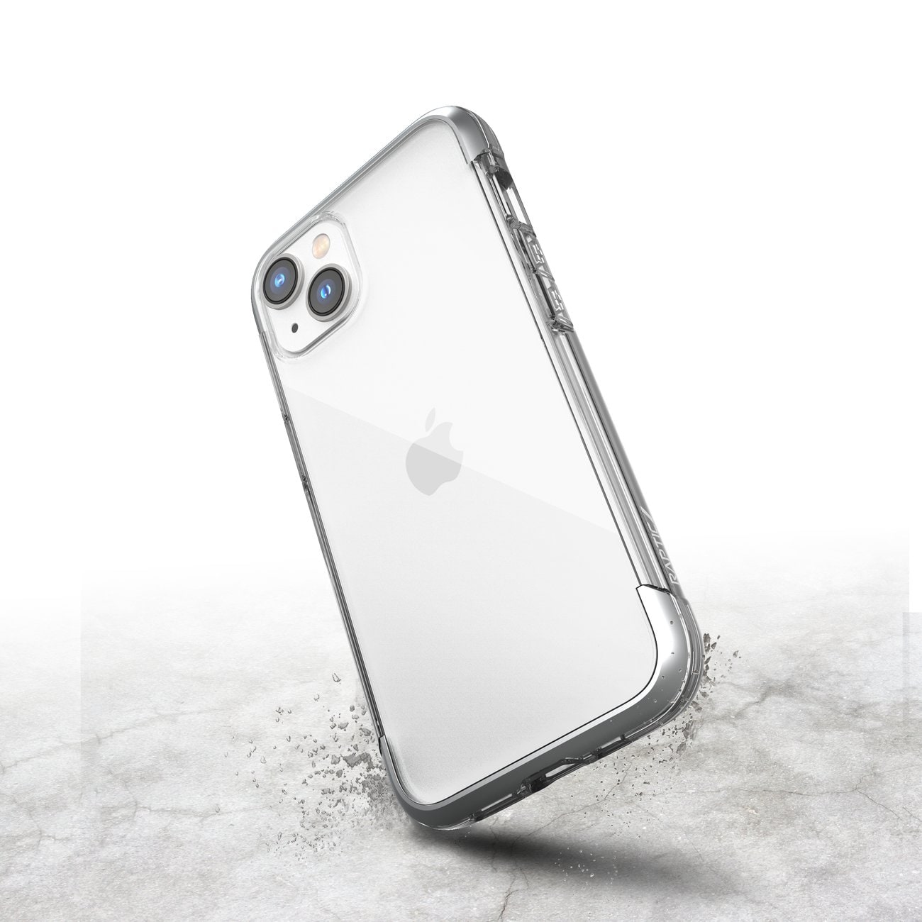 Raptic X-Doria Air Case iPhone 14 panssaroitu kansi hopea
